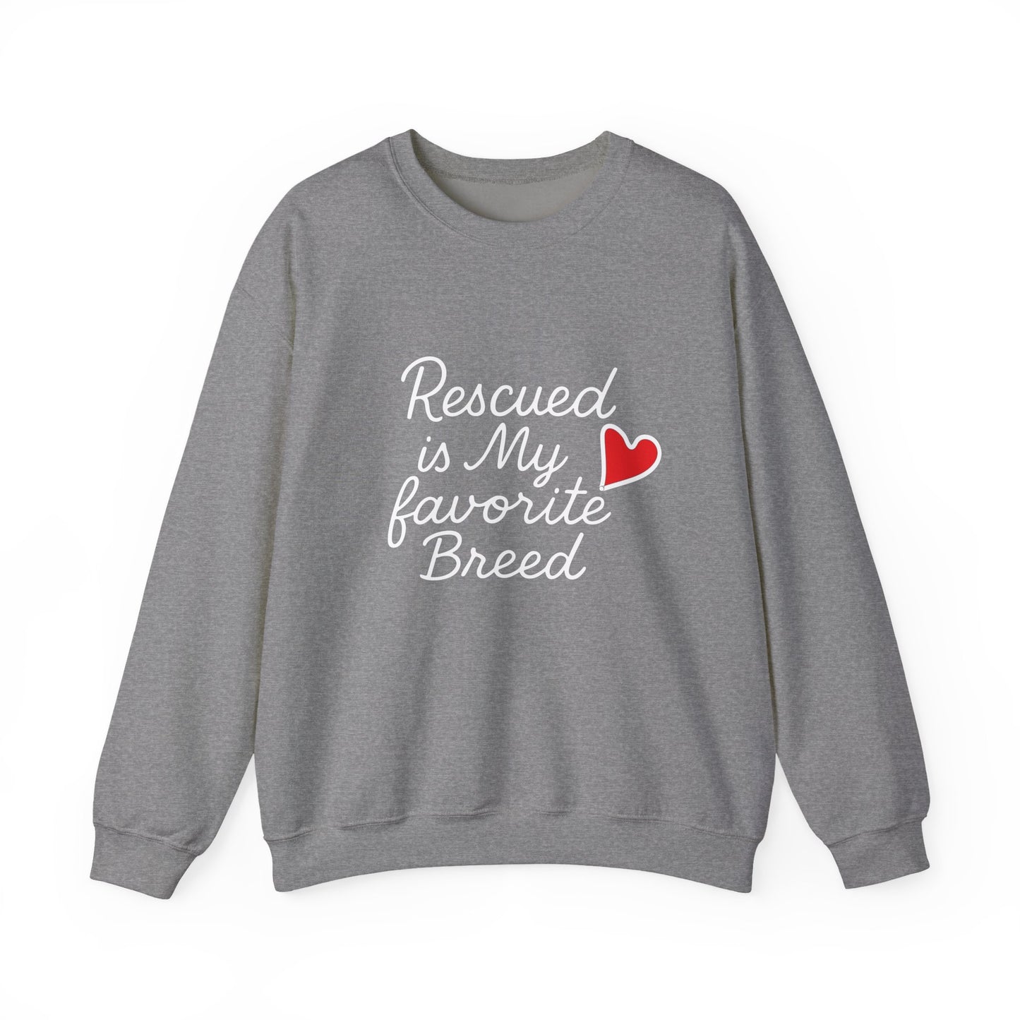 ❤️ Rescued Is My Favorite Breed – Cozy Statement Sweatshirt