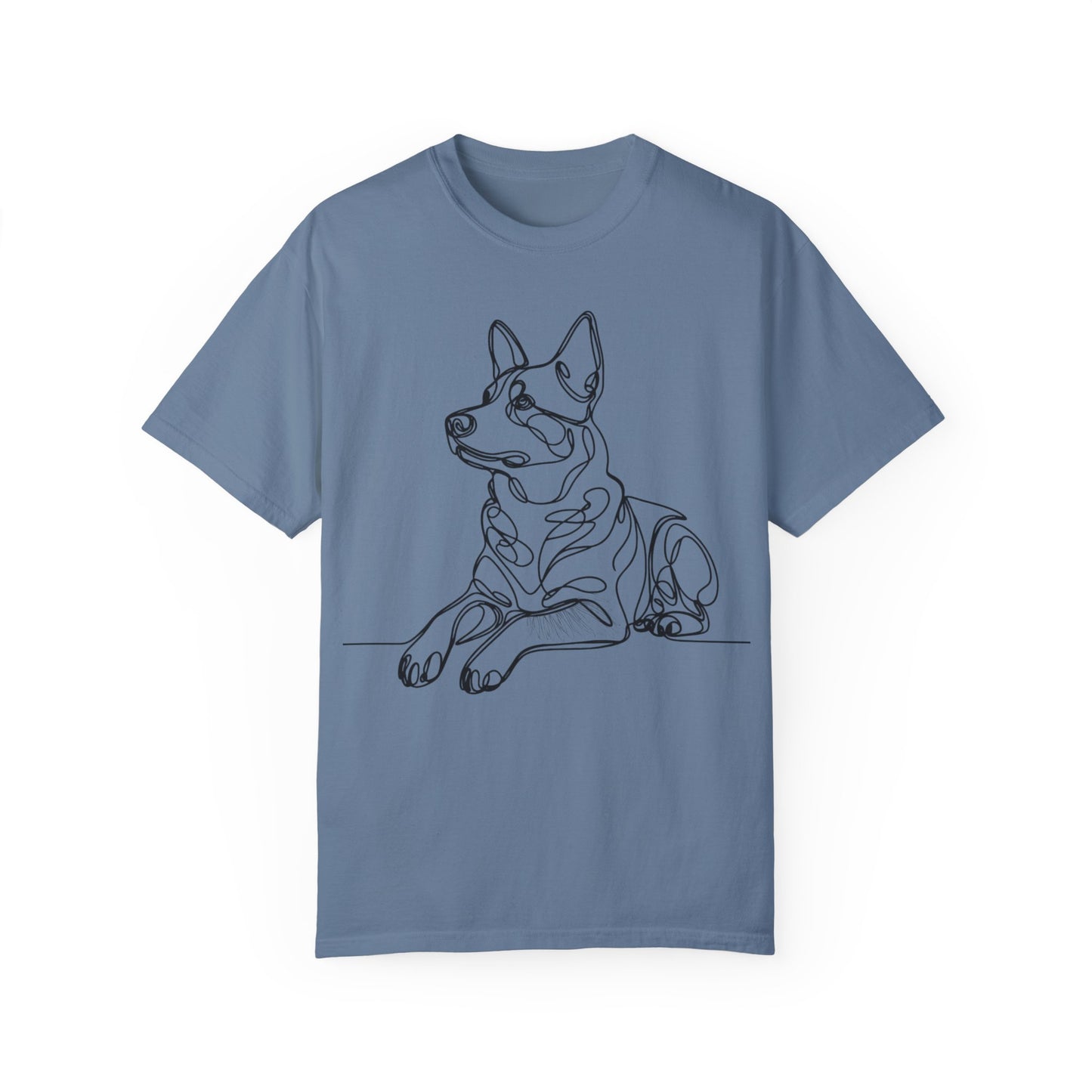 🖤 True Grit – Blue Heeler Line Art Tee - Perfect Gift for Dog Lovers