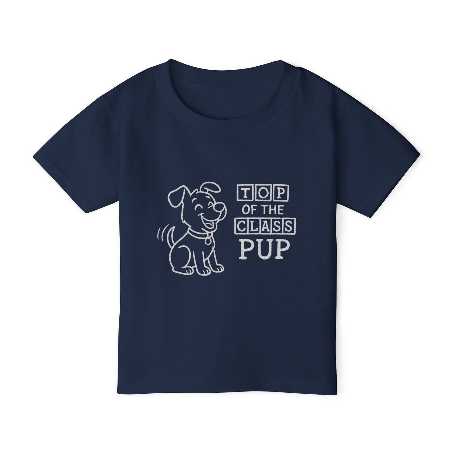 Top of the Class Pup Toddler T-Shirt | Cute Dog Tee for Kids, Birthday Gift, Dog Lovers, Animal Themed Apparel, Gift for Pet Parents