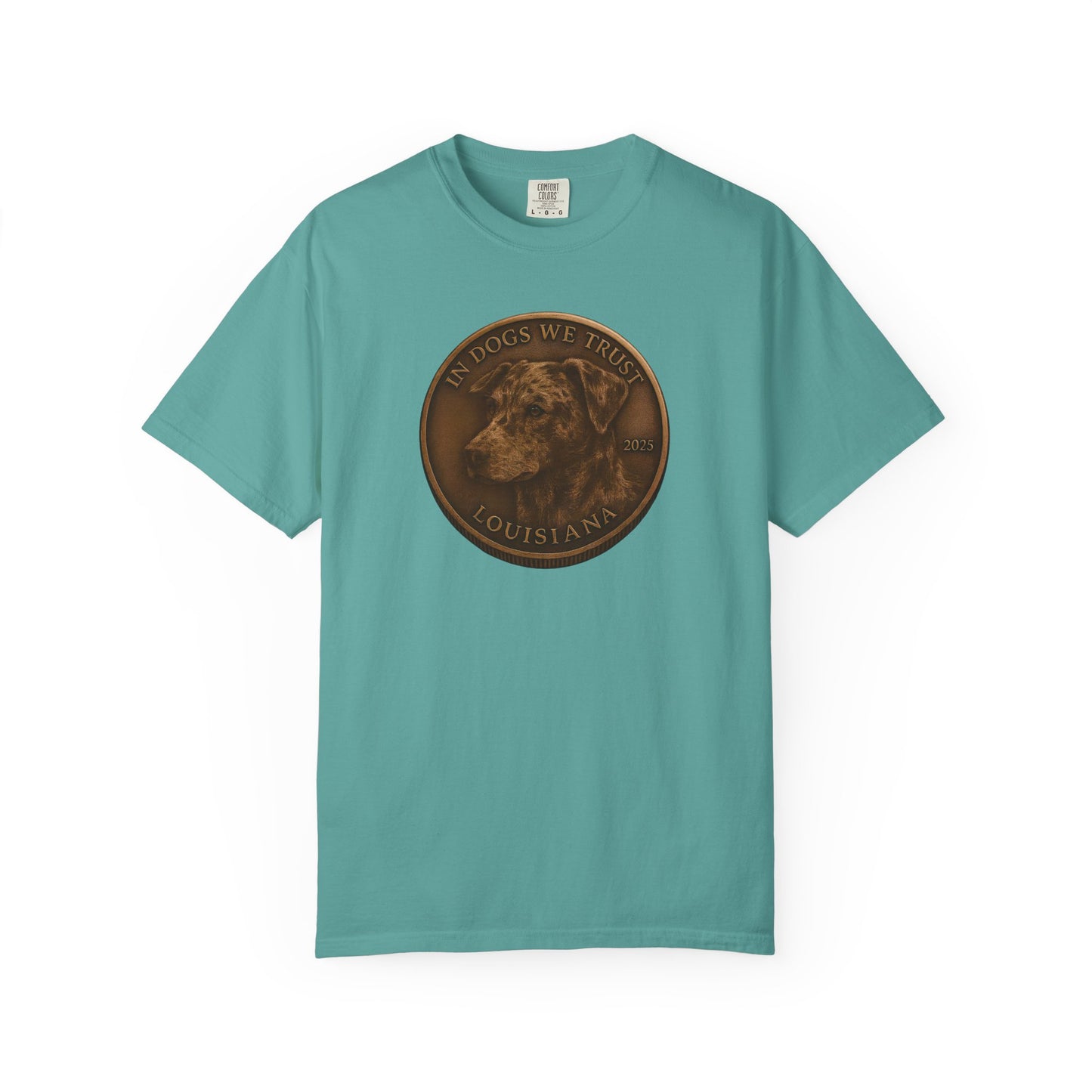 Louisiana State Coin T-Shirt Collection - Proud Dog Breed Illustrations