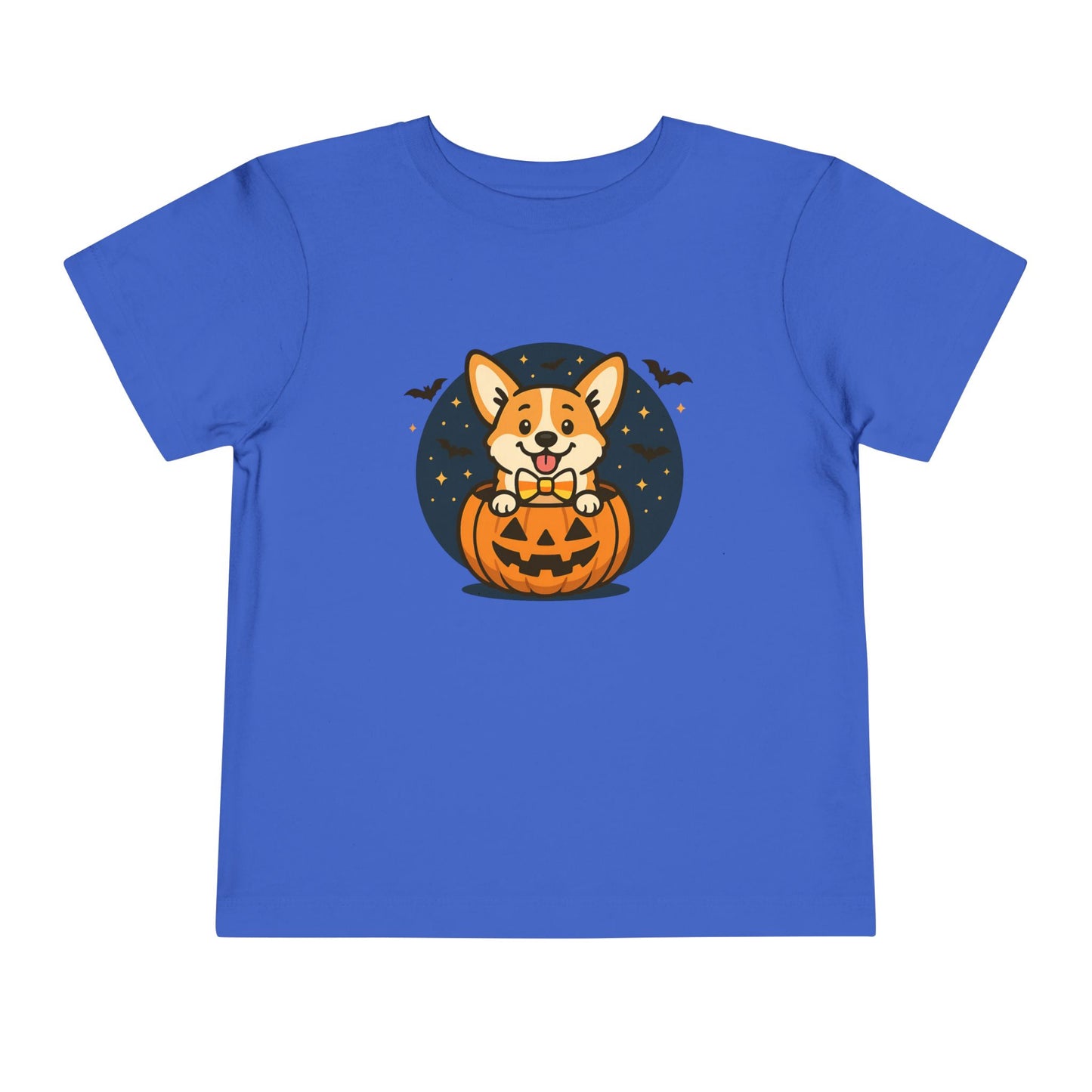 Adorable Halloween Corgi Toddler Tee, Kids Halloween Shirt, Corgi Pumpkin T-Shirt, Toddler Costume Tee, Party Outfit