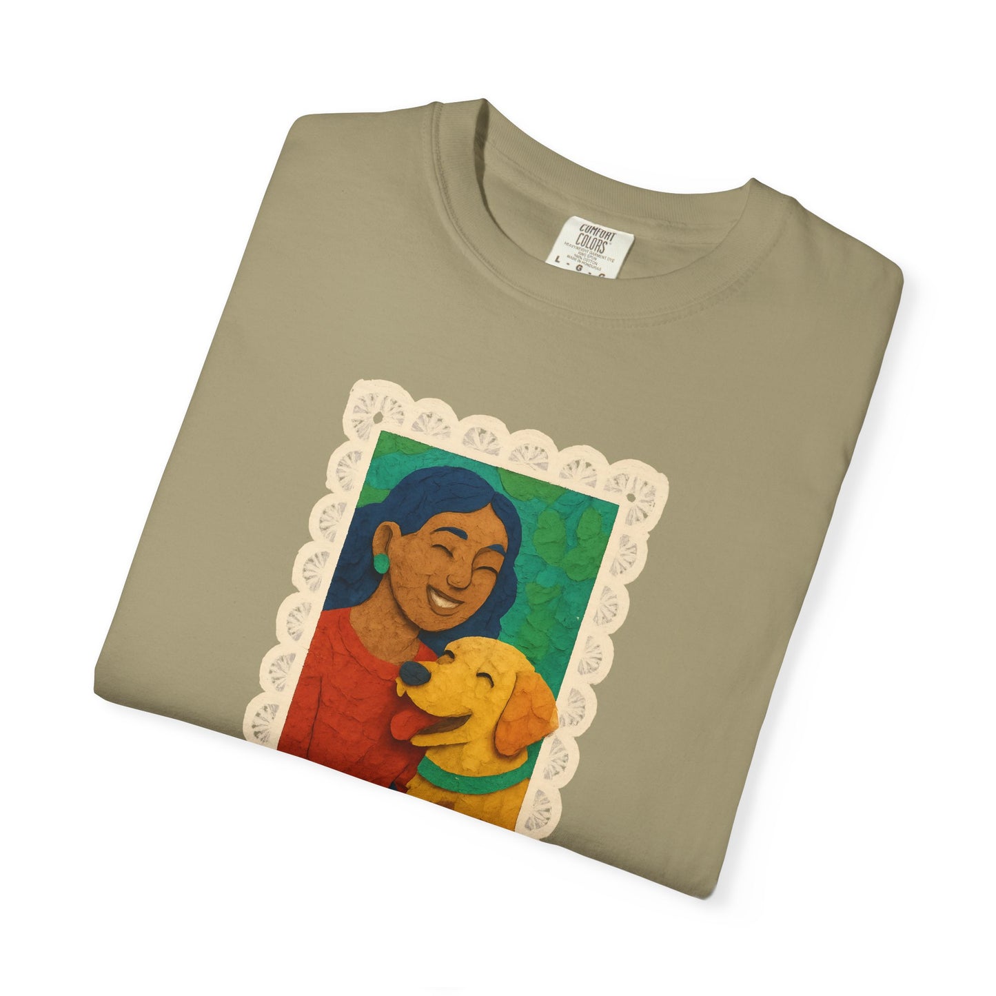 Dog Mom T-shirt - Unisex Garment-Dyed Tee for Dog Lovers