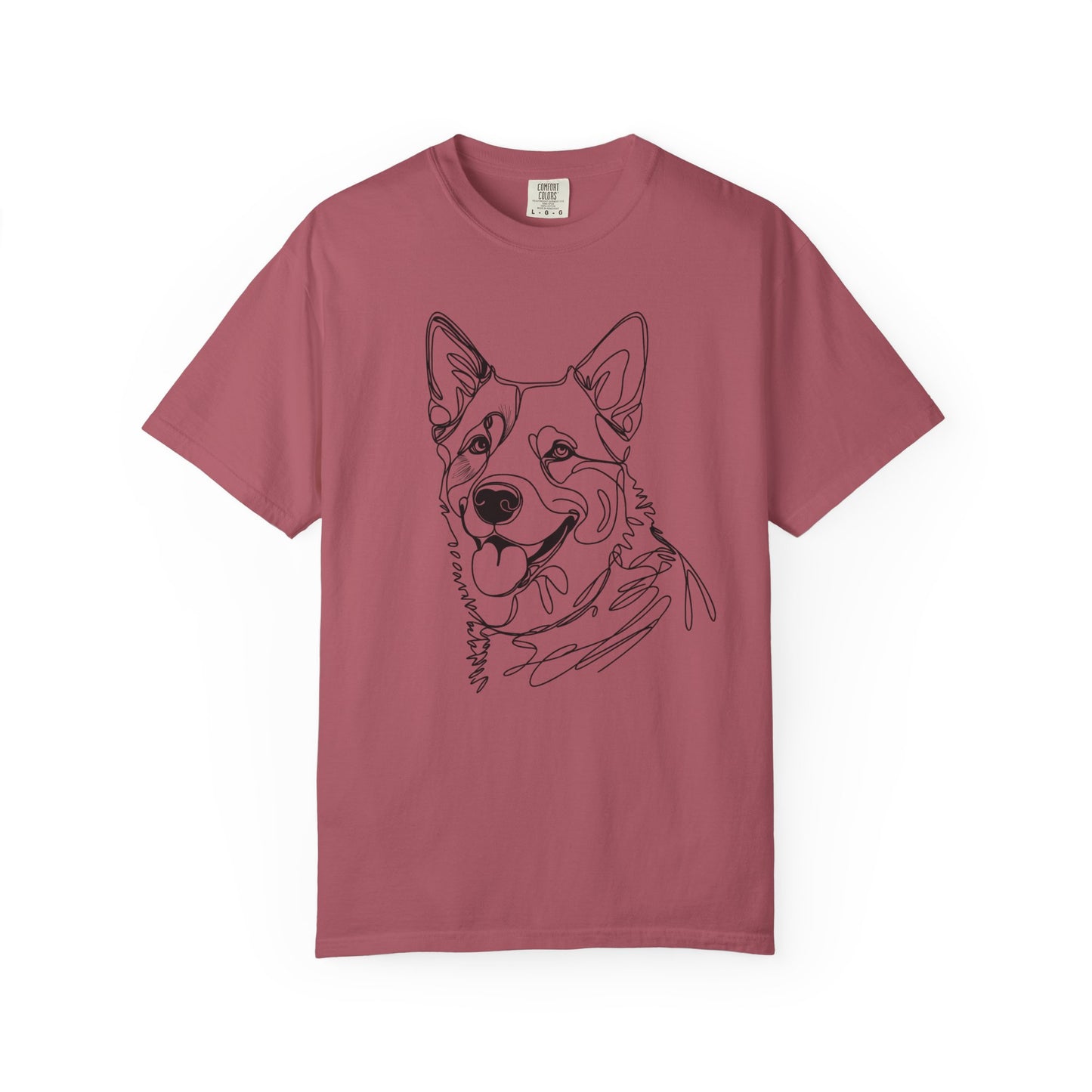 🖤 True Grit – Blue Heeler Line Art Tee