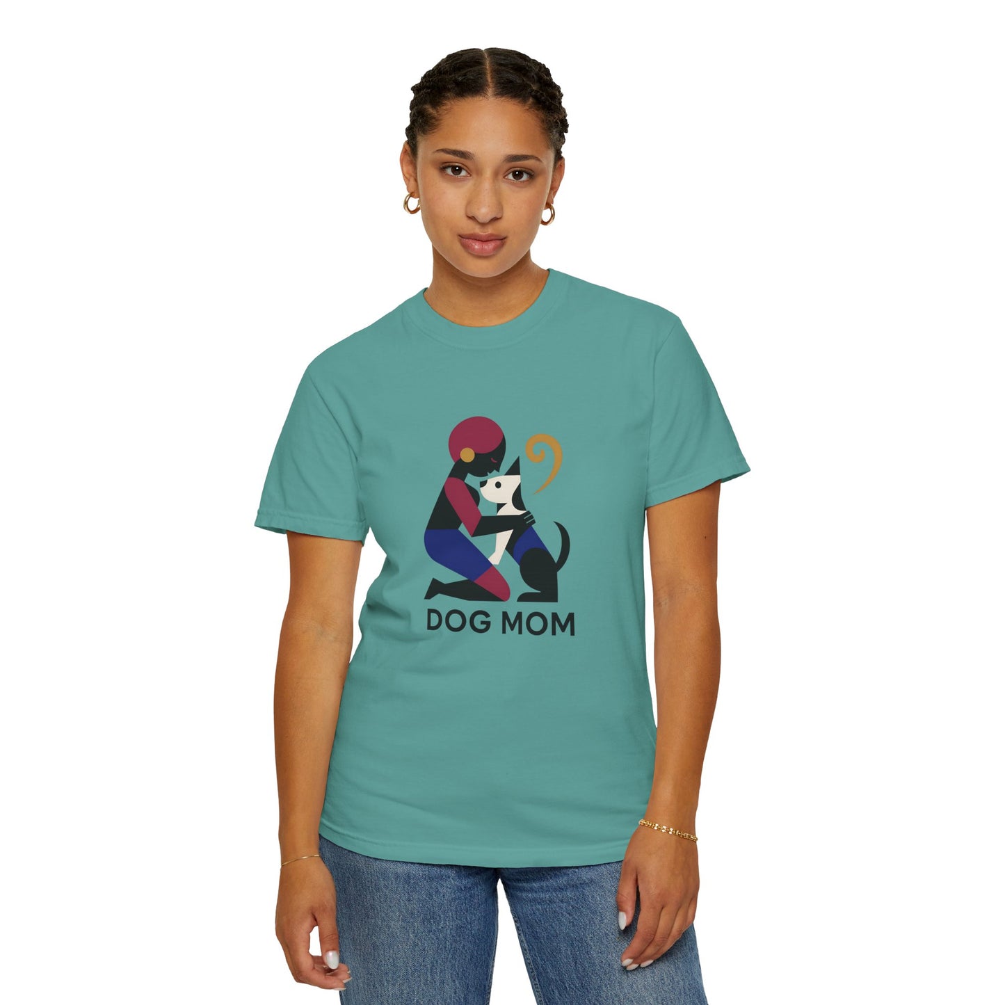 Dog Mom Unisex Garment-Dyed T-Shirt – Perfect Gift for Pet Lovers