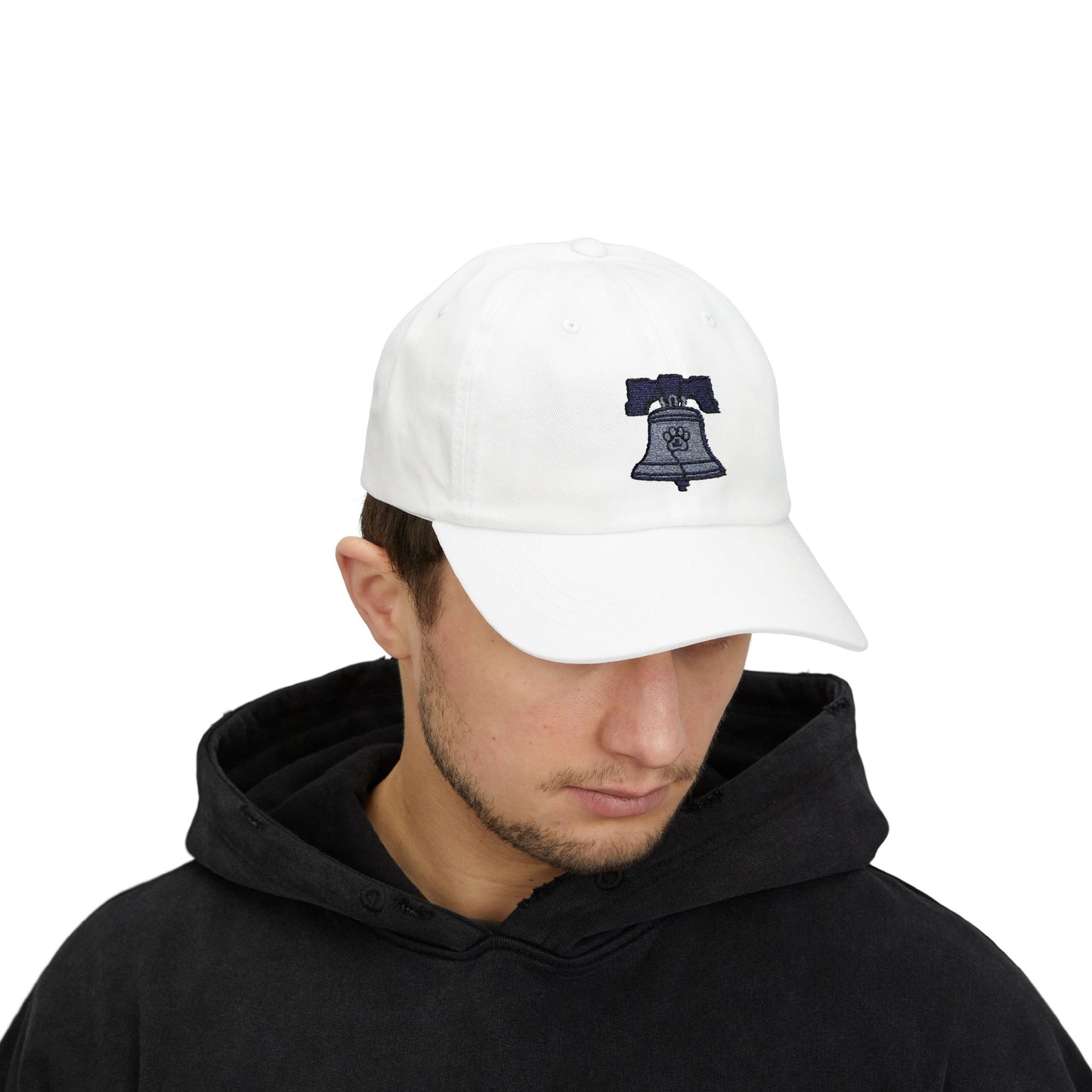Classic Dad Cap with Liberty Bell Design, Adjustable Cotton Cap, Perfect Gift for Father's Day, Casual Wear, Everyday Accessory