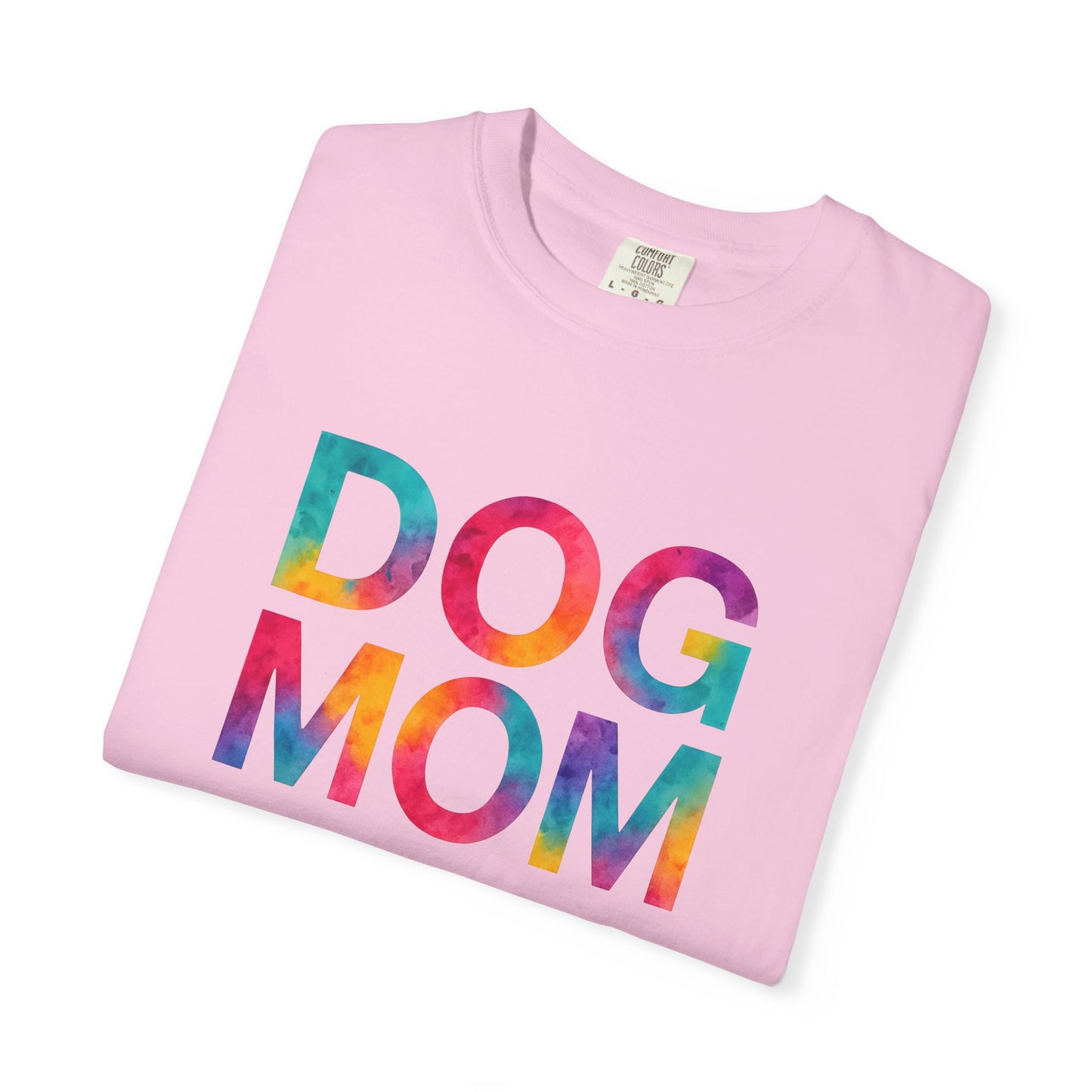 Colorful Dog Mom T-Shirt, Cute Pet Lover Tee, Perfect Gift for Dog Owners, Casual Wear, Animal Lovers Apparel