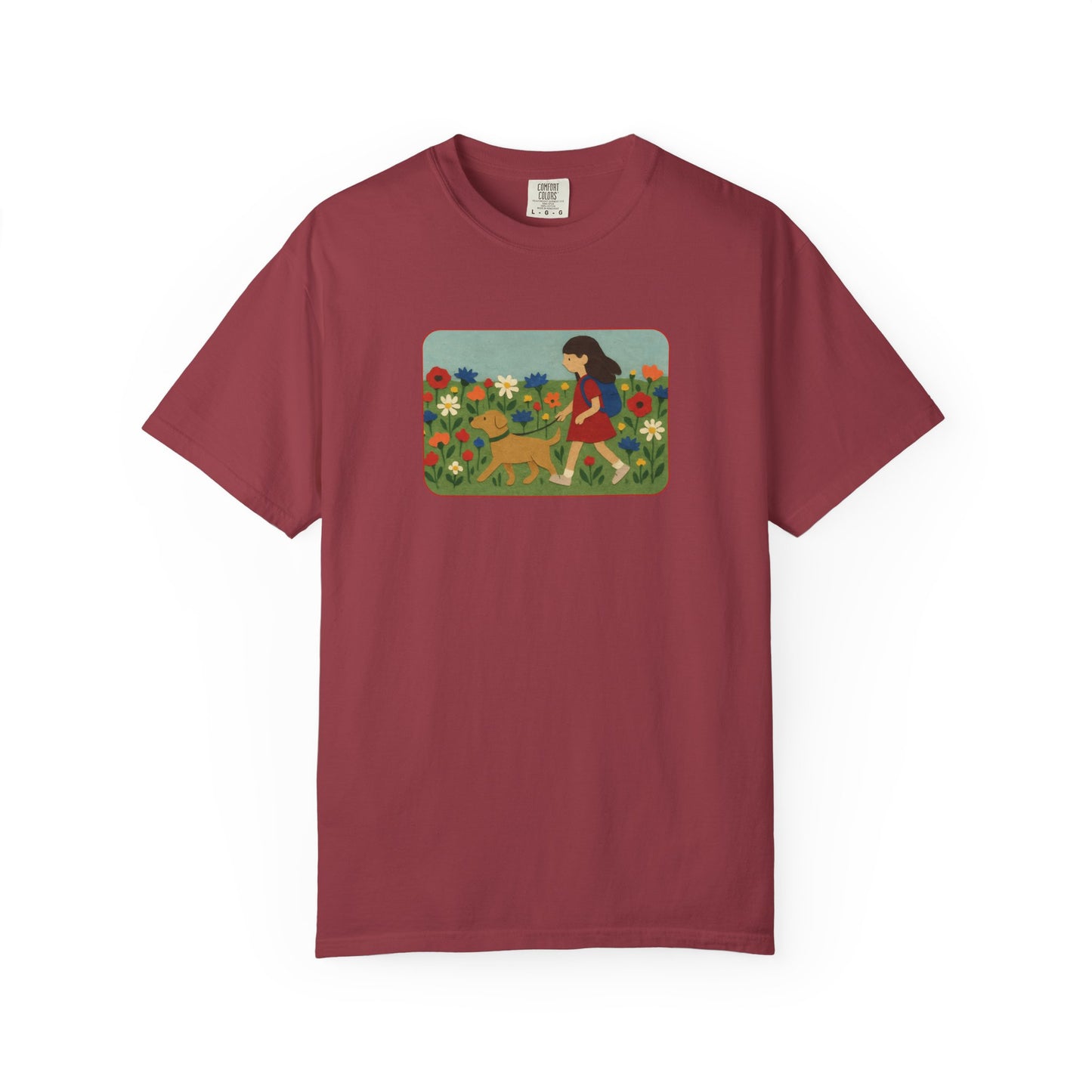 Dog Walking Collage T-shirt