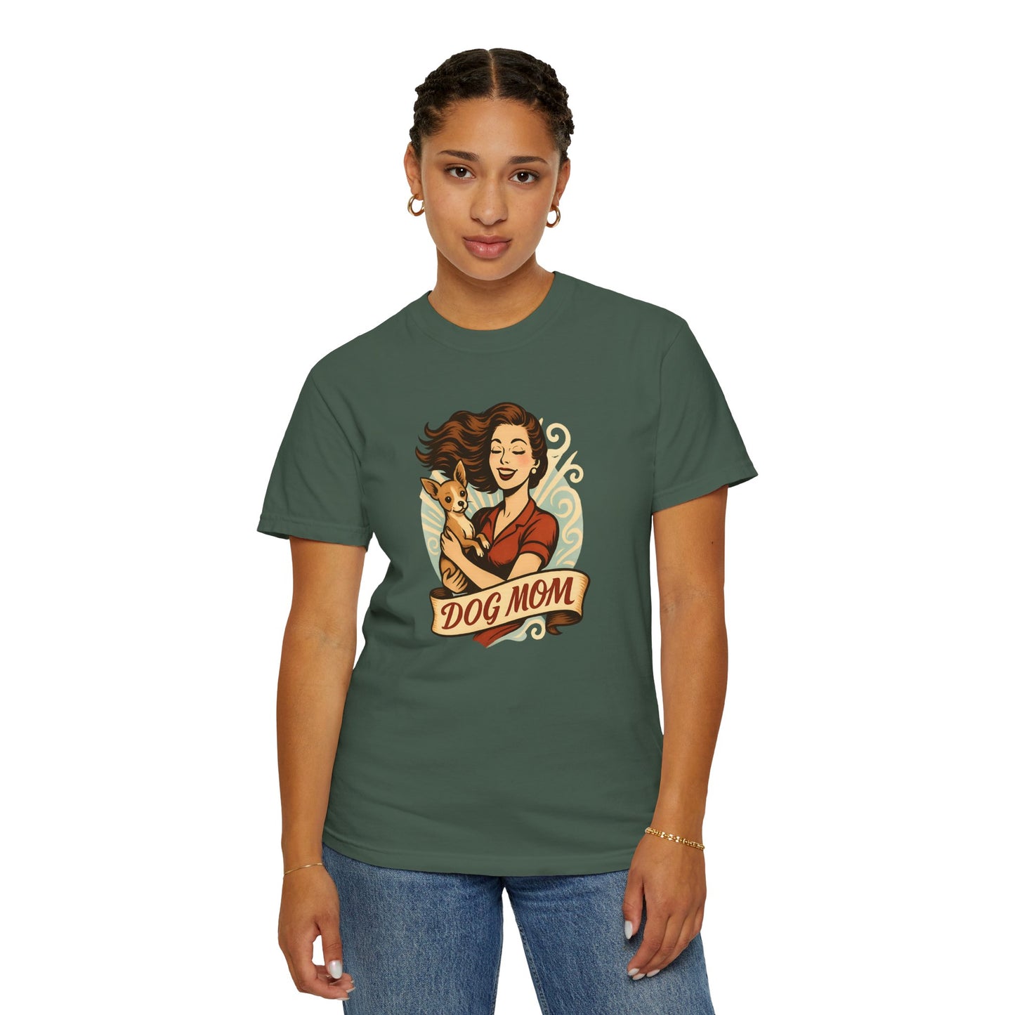 Dog Mom T-Shirt, Unisex Dog Lover Tee, Pet Owner Gift, Cute Dog Theme Apparel, Mother's Day Gift Idea, Casual Dog Mom Outfit