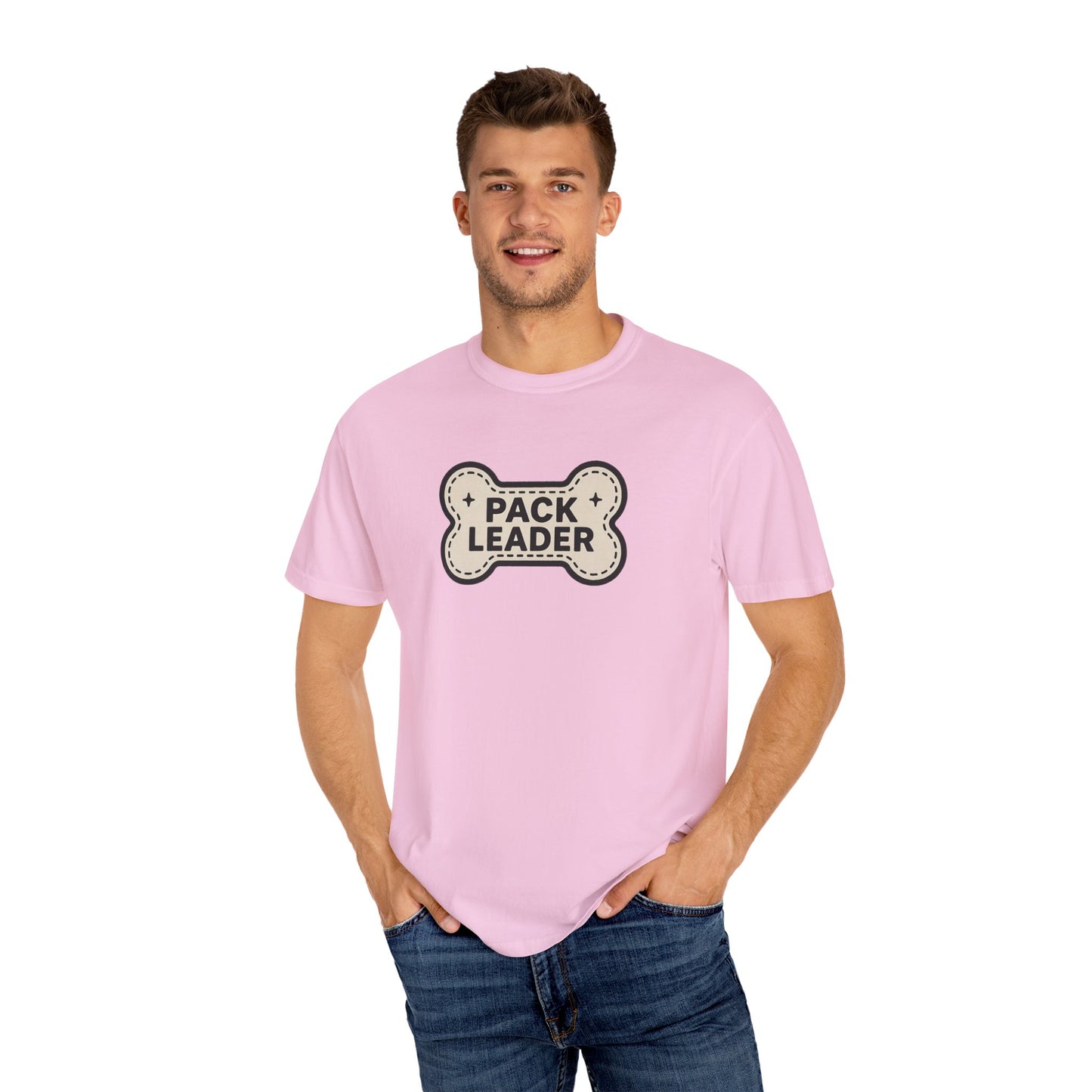 Pack Leader Unisex Garment-Dyed T-Shirt | Funny Dog Owner Gift, Pet Lover Tee, Casual Wear, Dog Mom, Animal Rescue Apparel