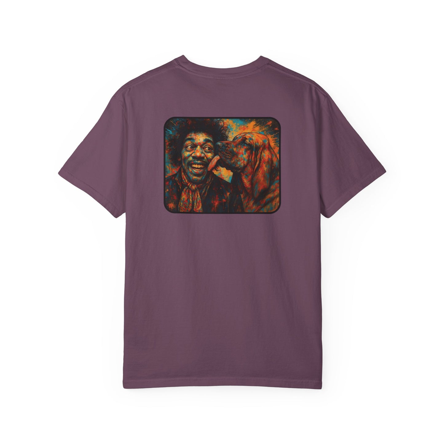 Psychedelic Dog T-Shirt - Jimi Hendrix Fun Humorous Design for Men and Women