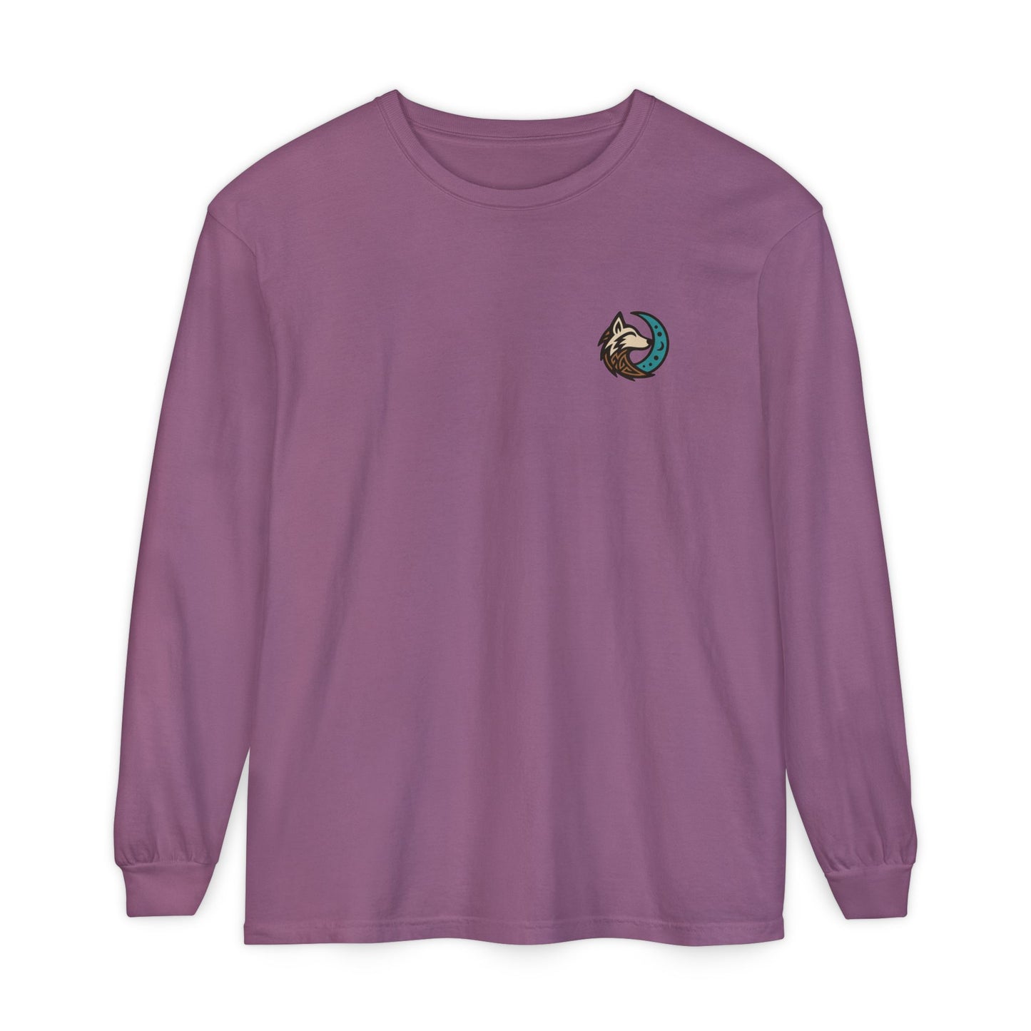 Mystical Indian Princess and a Wolf Long sleeve Tee