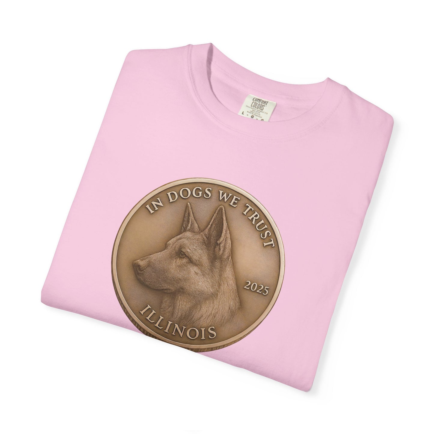 Illinois State Coin T-Shirt Collection - Proud Dog Breed Illustrations