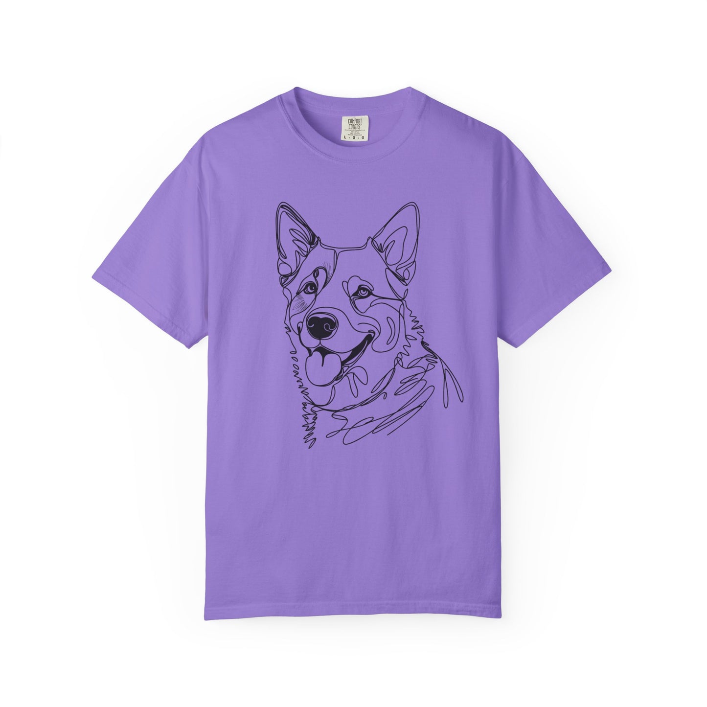🖤 True Grit – Blue Heeler Line Art Tee