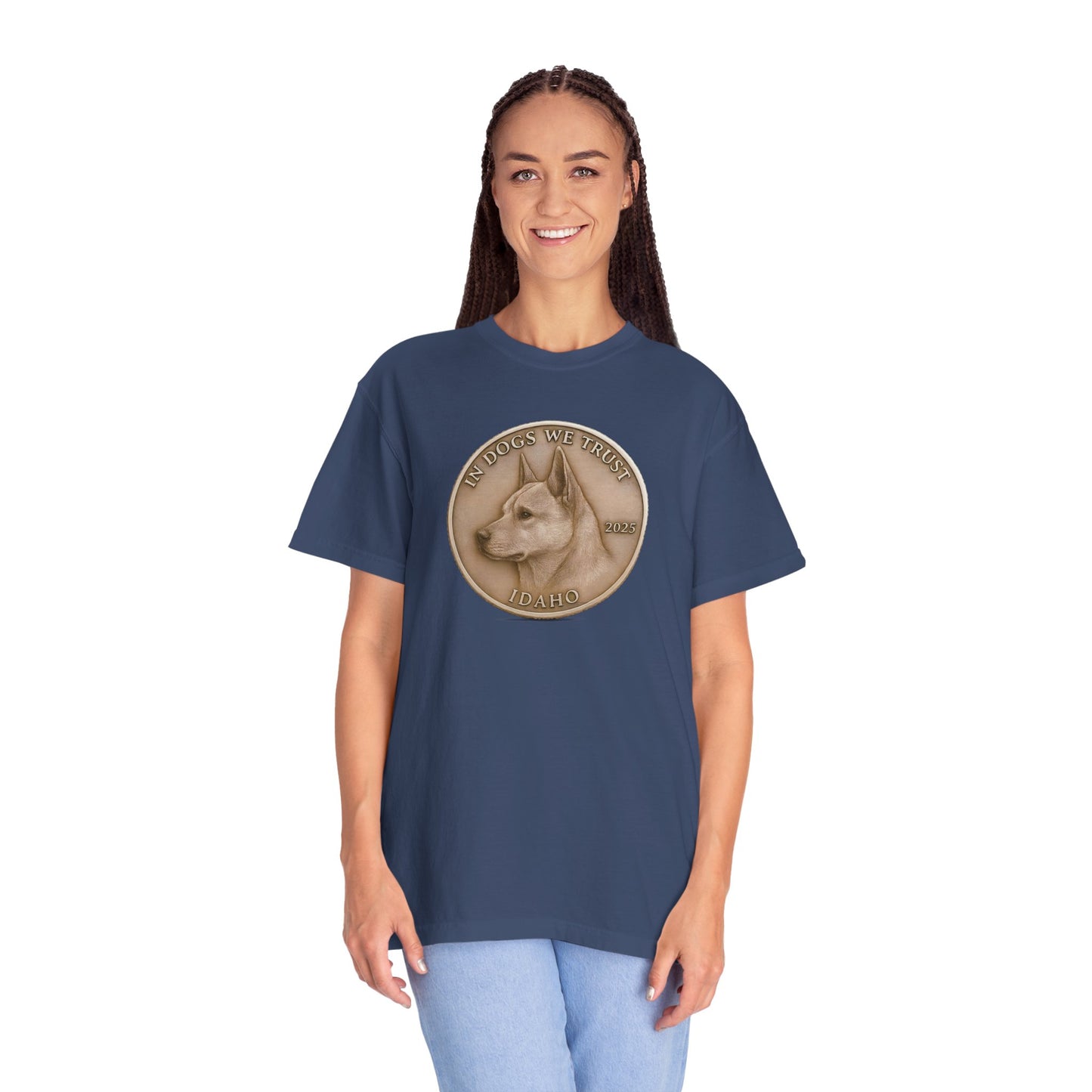 Idaho State Coin T-Shirt Collection - Proud Dog Breed Illustrations
