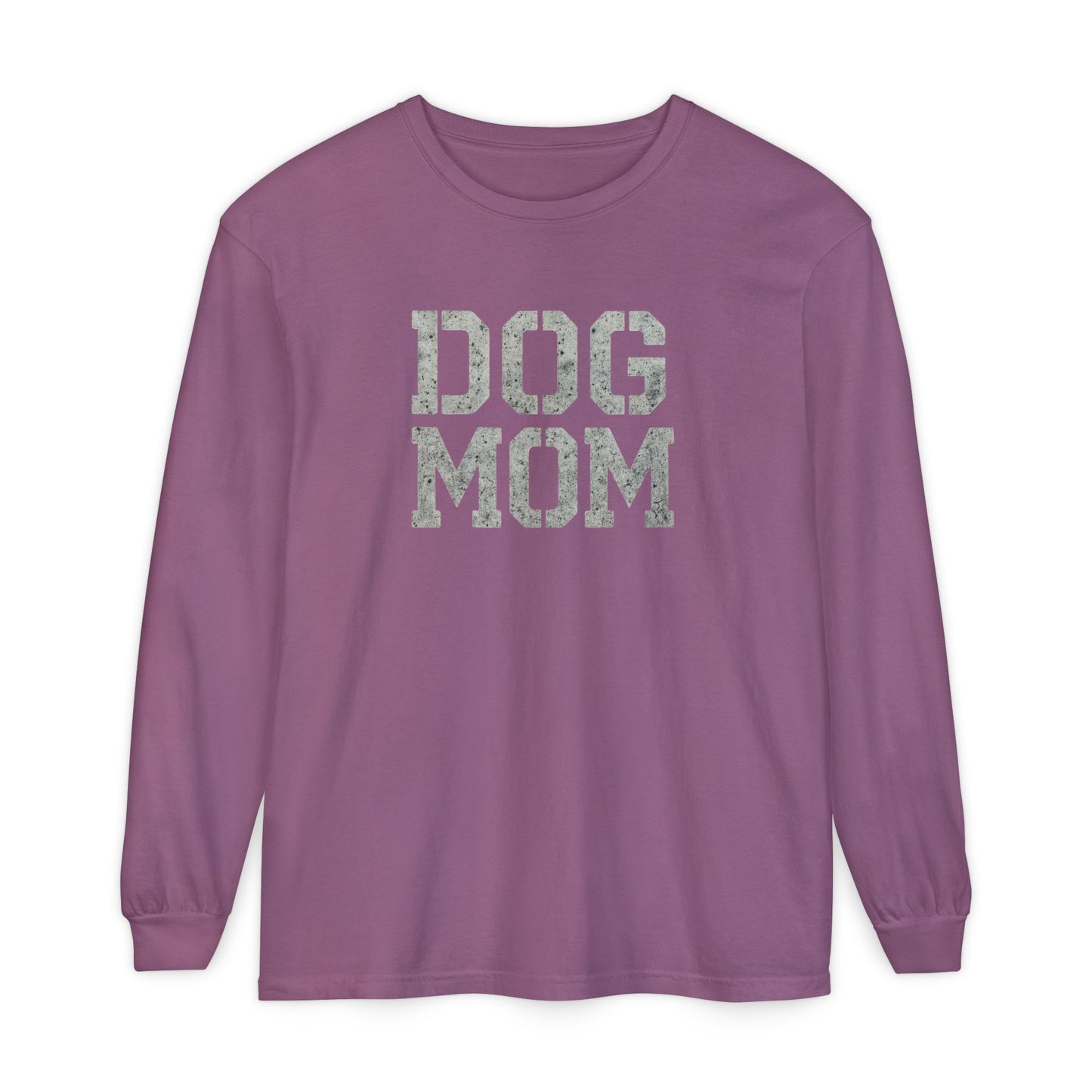 Dog Mom Long Sleeve T-Shirt, Perfect Gift for Pet Lovers, Birthday Gift, Dog Owner Apparel, Mother's Day Gift, Casual Wear