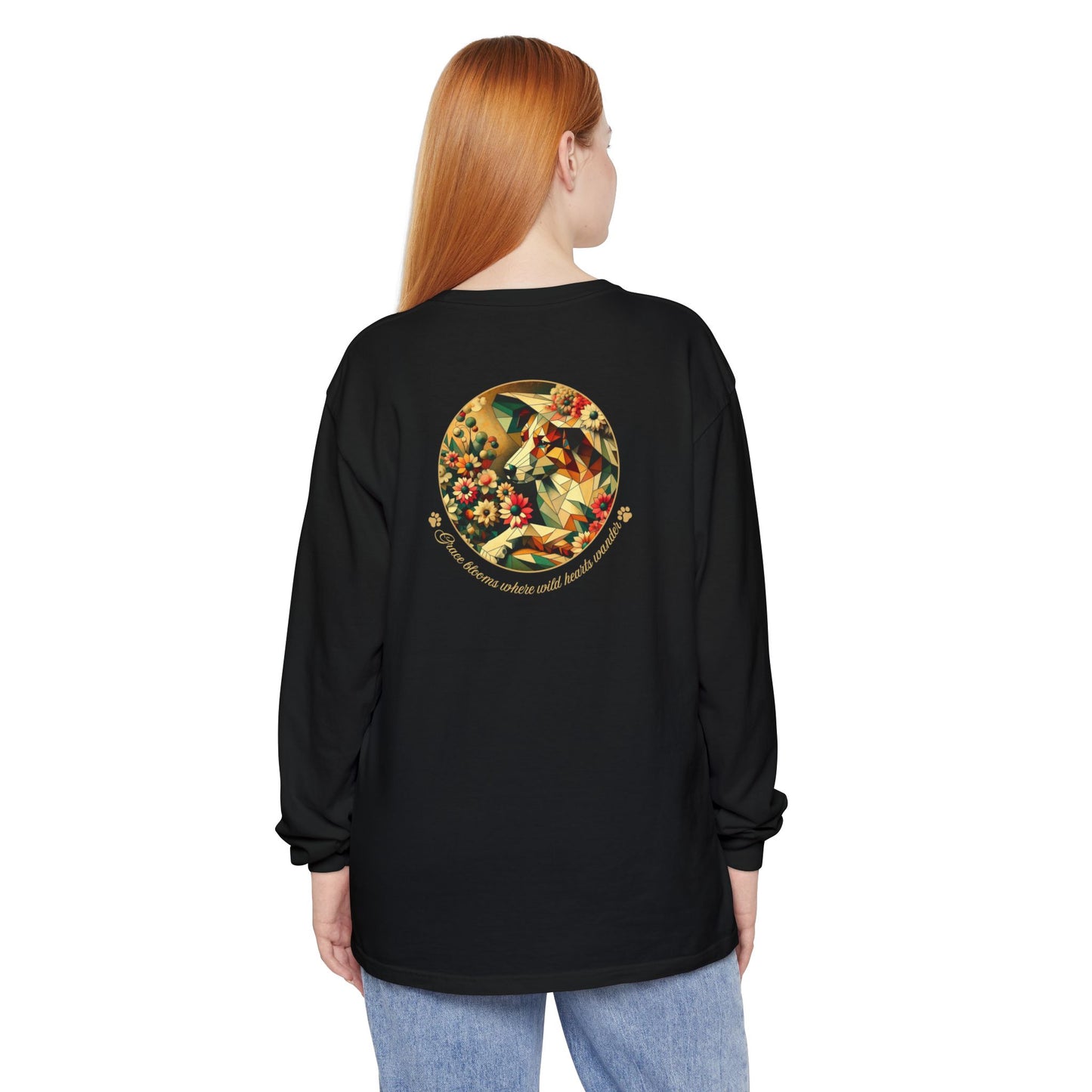 Grace Floral Long Sleeve T-Shirt - Nature-Inspired Design