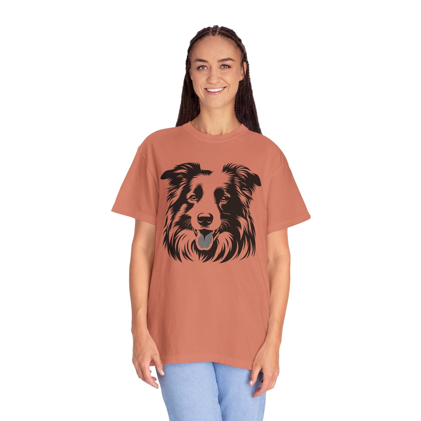 🖤 The Classic Collie – B/W Art Border Collie Tee - Perfect Gift for Dog Lovers