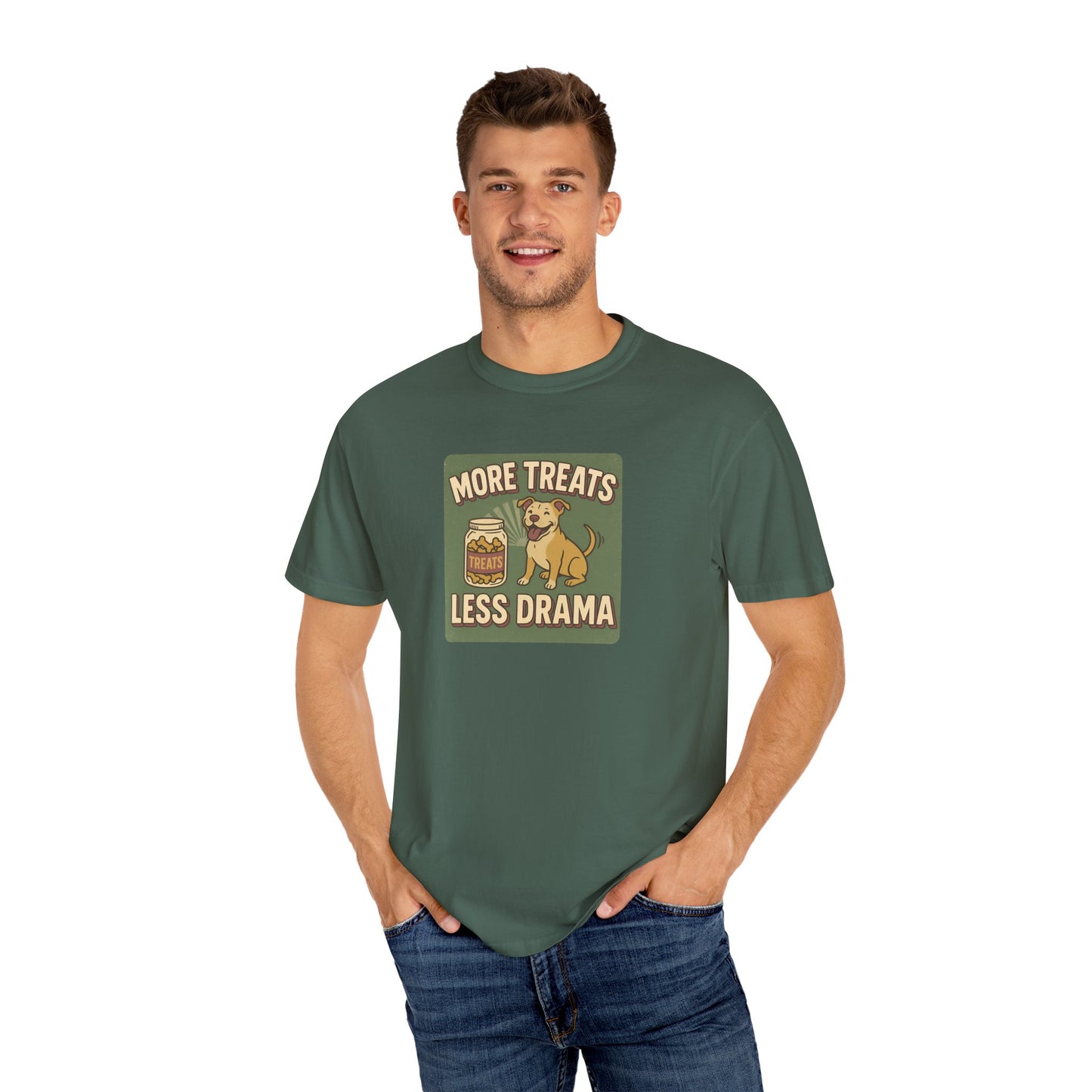 More Treats, Less Drama - Perfect Gift for Dog Lovers, Casual Wear, Animal Lovers, Funny shirts, Pet Treats