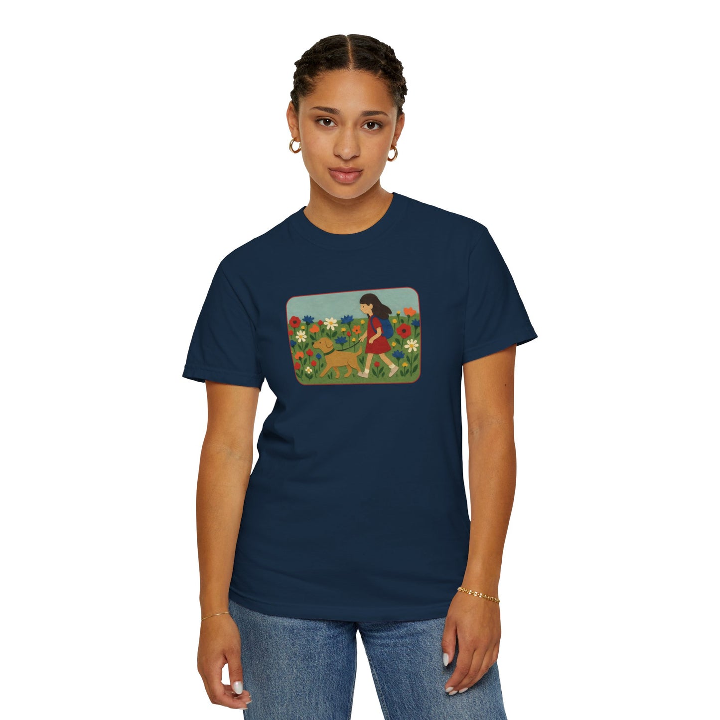 Dog Walking Collage T-shirt