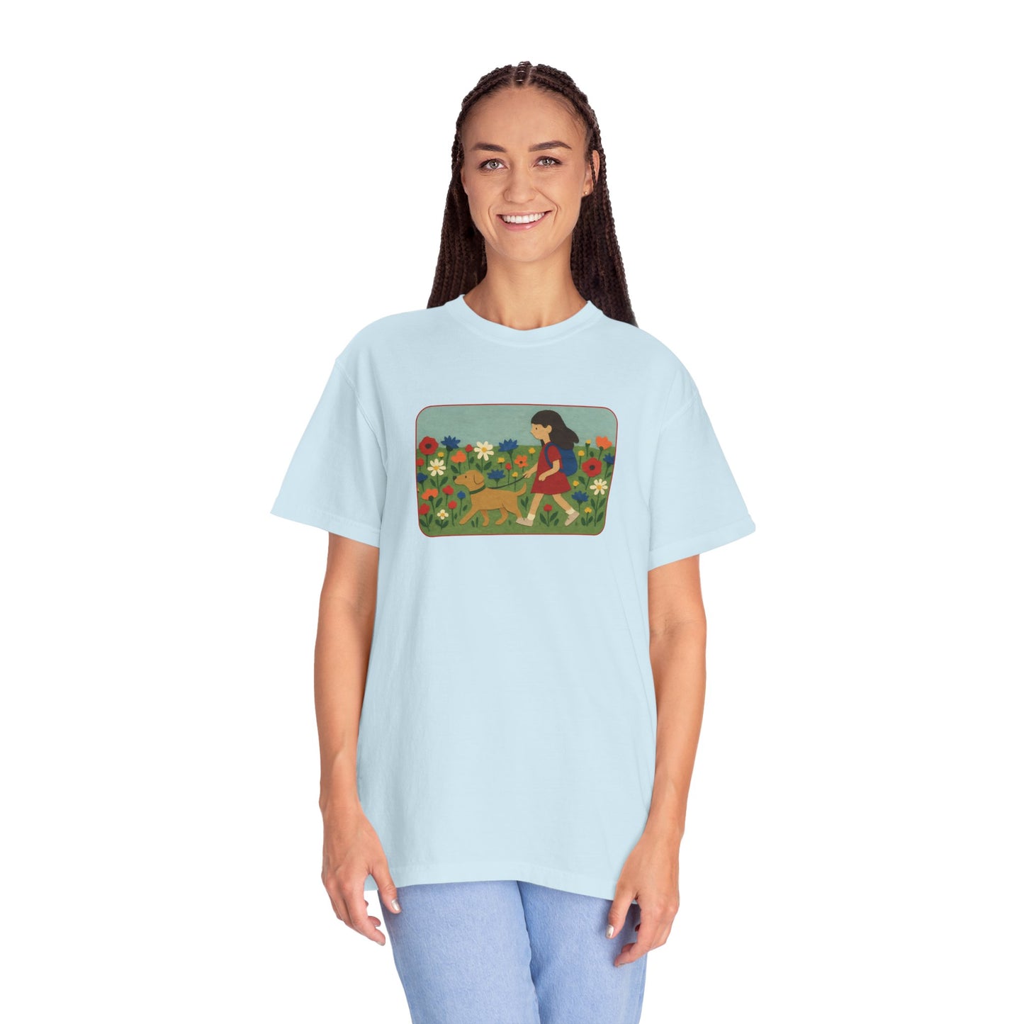 Dog Walking Collage T-shirt