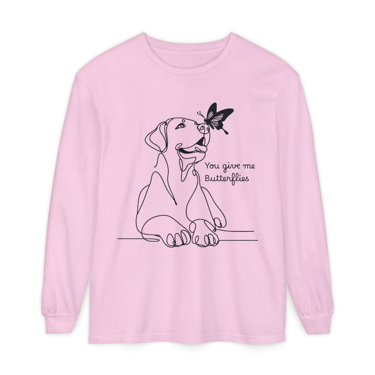You Give Me Butterflies Dog Long Sleeve T-Shirt