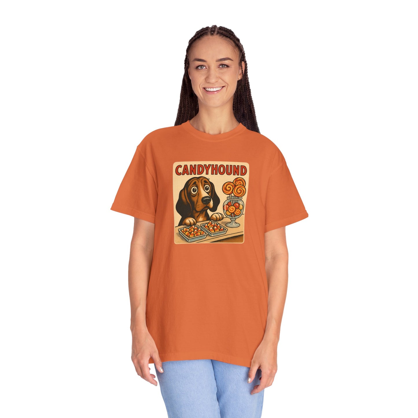 Candyhound Dog Lover Unisex T-Shirt, Cute Pet Apparel, Gift for Dog Owners, Fun Vintage Style Tee, Animal Lover's Gift