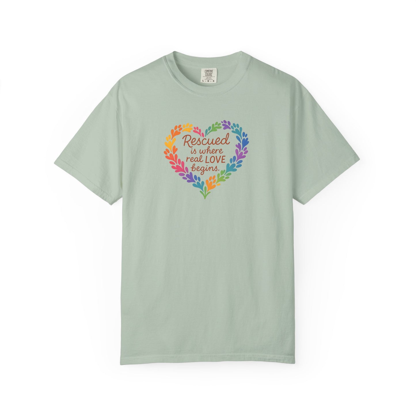 Heartwarming Rescue T-Shirt for Animal Lovers, Gift for Pet Owners, Adoption Day, Love Your Pet, Eco-Friendly Apparel