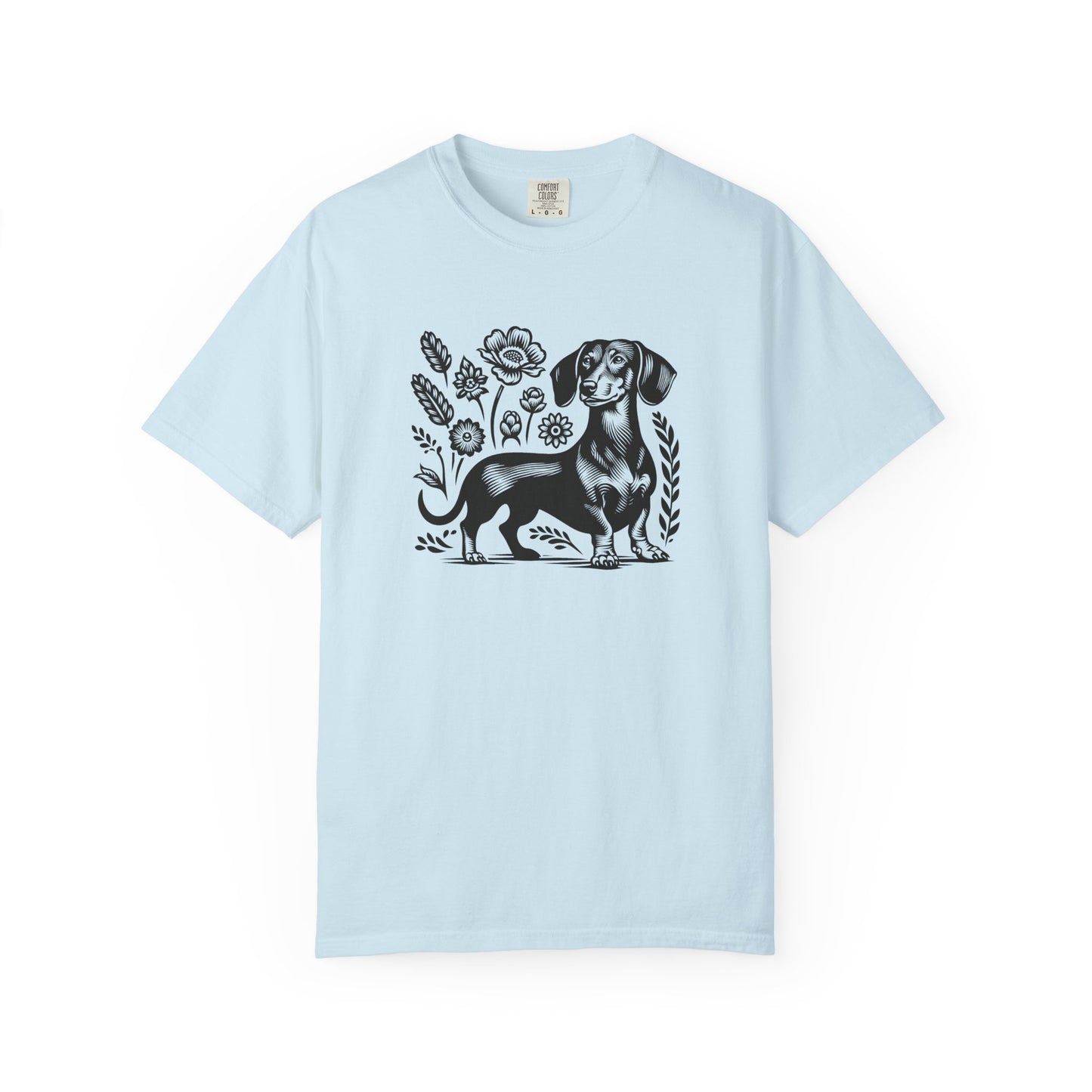 Floral Dachshund Unisex T-Shirt - Comfy Pet Lover Gift