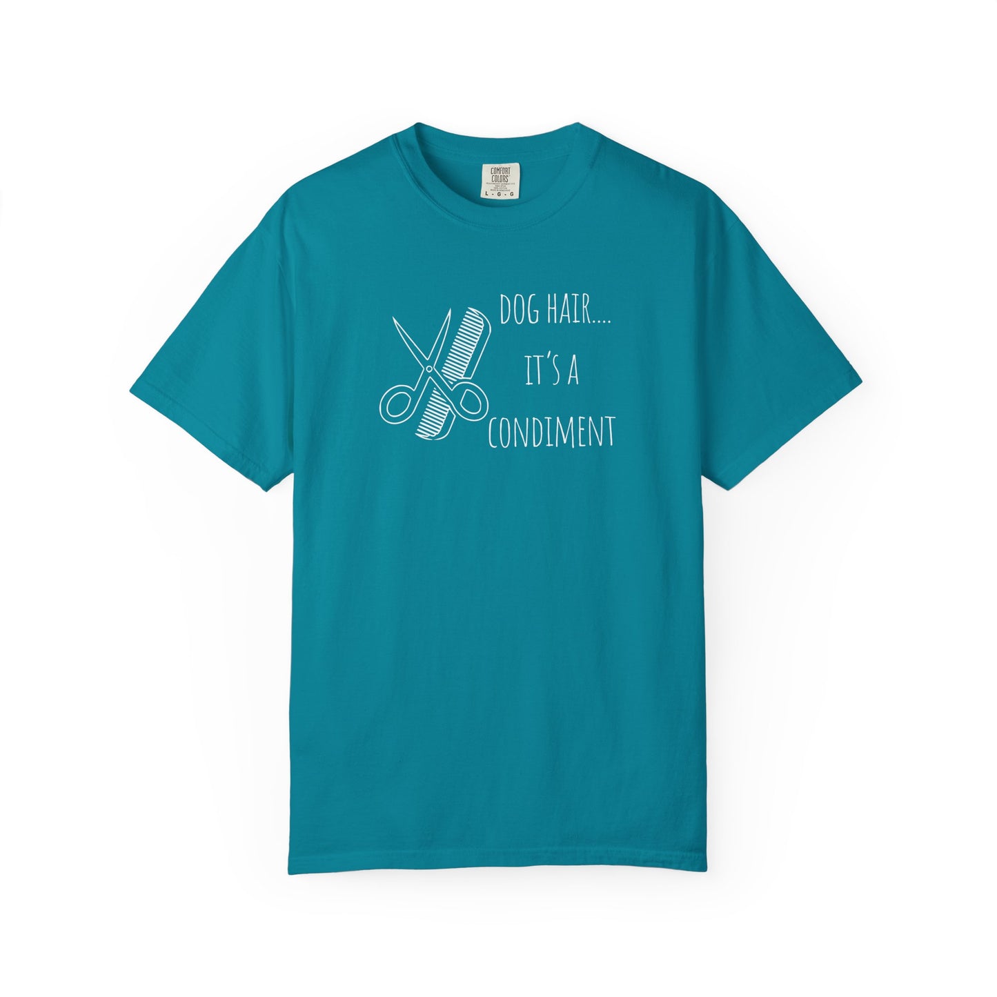 Dog Lover Unisex T-shirt - 'Dog Hair... It's a Condiment'