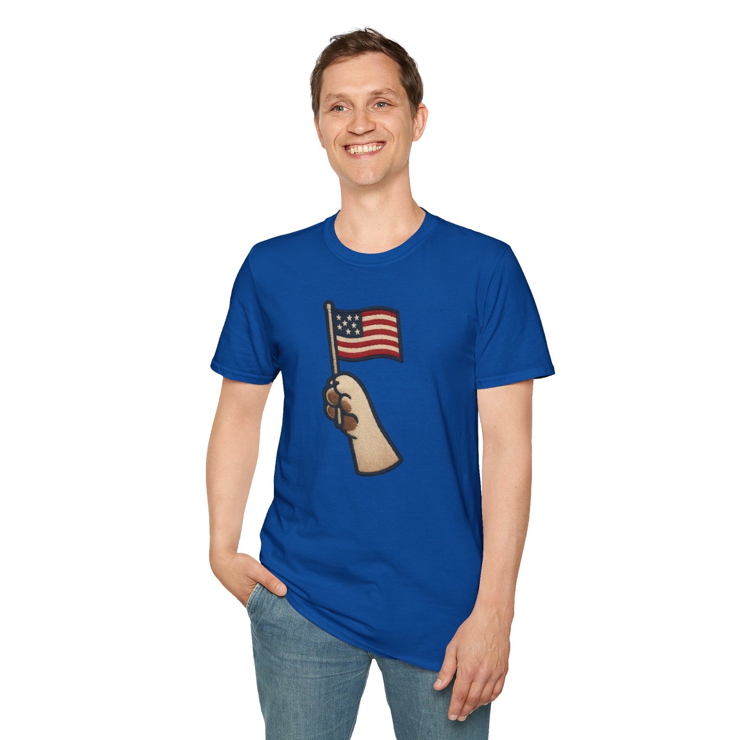 Patriotic Unisex T-Shirt with Flag Design, USA Pride Shirt, Everyday Wear, 4th of July Gift, Casual Style, American Flag Tee