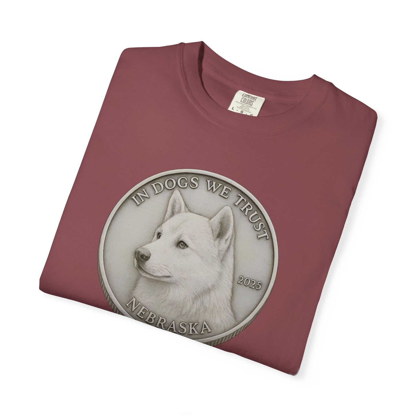 Nebraska State Coin T-Shirt Collection - Proud Dog Breed Illustrations