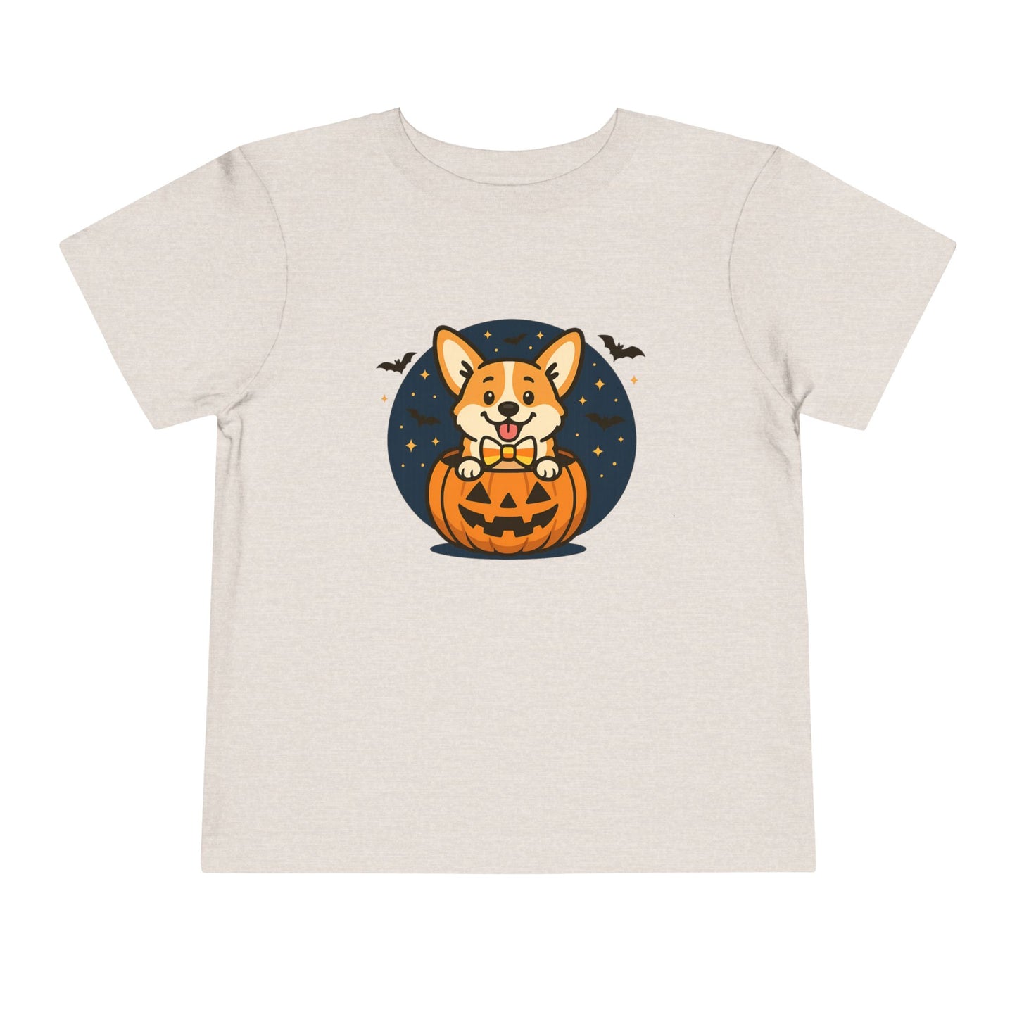 Adorable Halloween Corgi Toddler Tee, Kids Halloween Shirt, Corgi Pumpkin T-Shirt, Toddler Costume Tee, Party Outfit