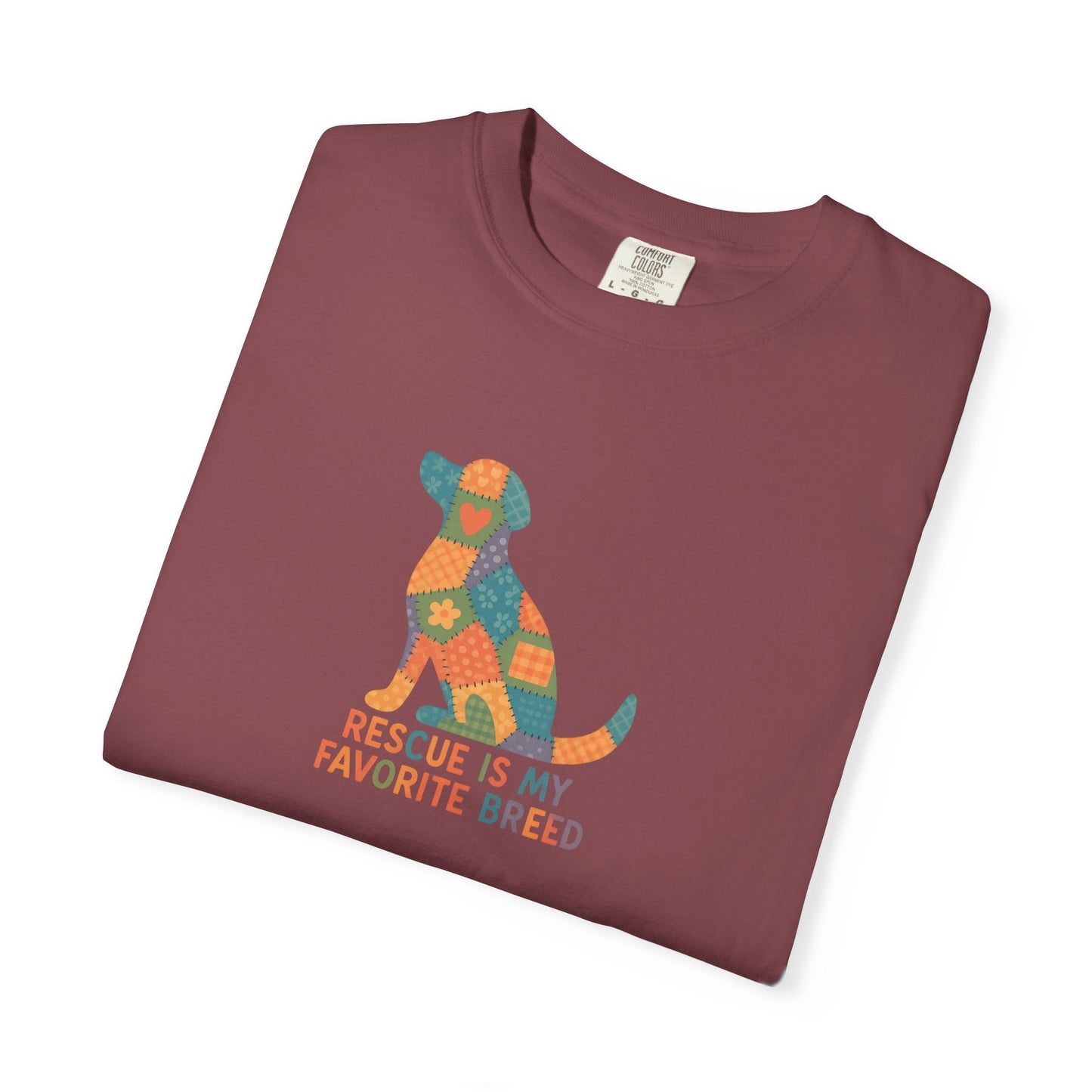 Rescue Is My Favorite Breed Unisex T-Shirt - Dog Lover Gift, Animal Rescue T-shirt, Casual Wear, Pet Adoption Tee, Gift for Dog Owners
