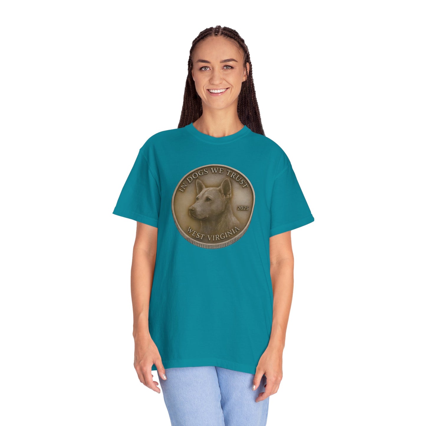 West Virginia State Coin T-Shirt Collection - Proud Dog Breed Illustrations
