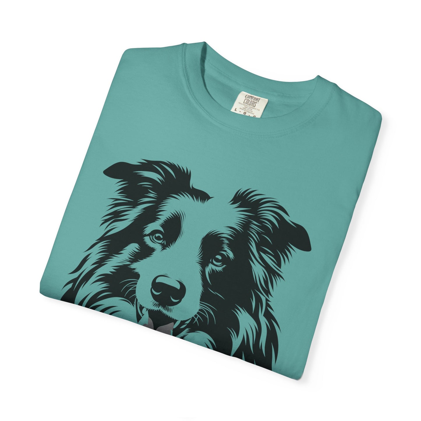 🖤 The Classic Collie – B/W Art Border Collie Tee - Perfect Gift for Dog Lovers