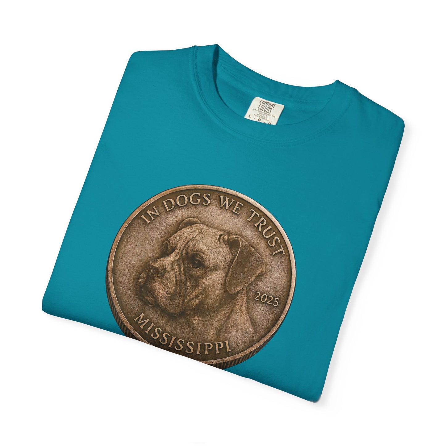 Mississippi DC State Coin T-Shirt Collection - Proud Dog Breed Illustrations