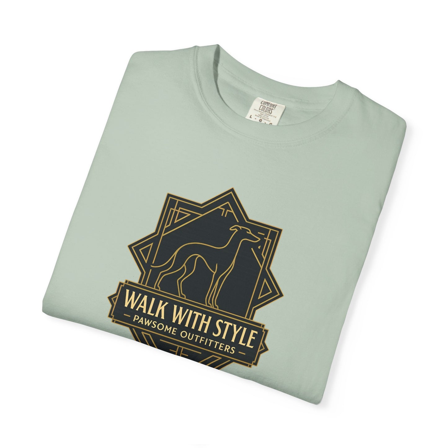 Stylish Unisex Tee - Walk with Style Graphic Shirt, Casual Wear, Gift for Dog Lovers, Relaxed Fit, Everyday Comfort