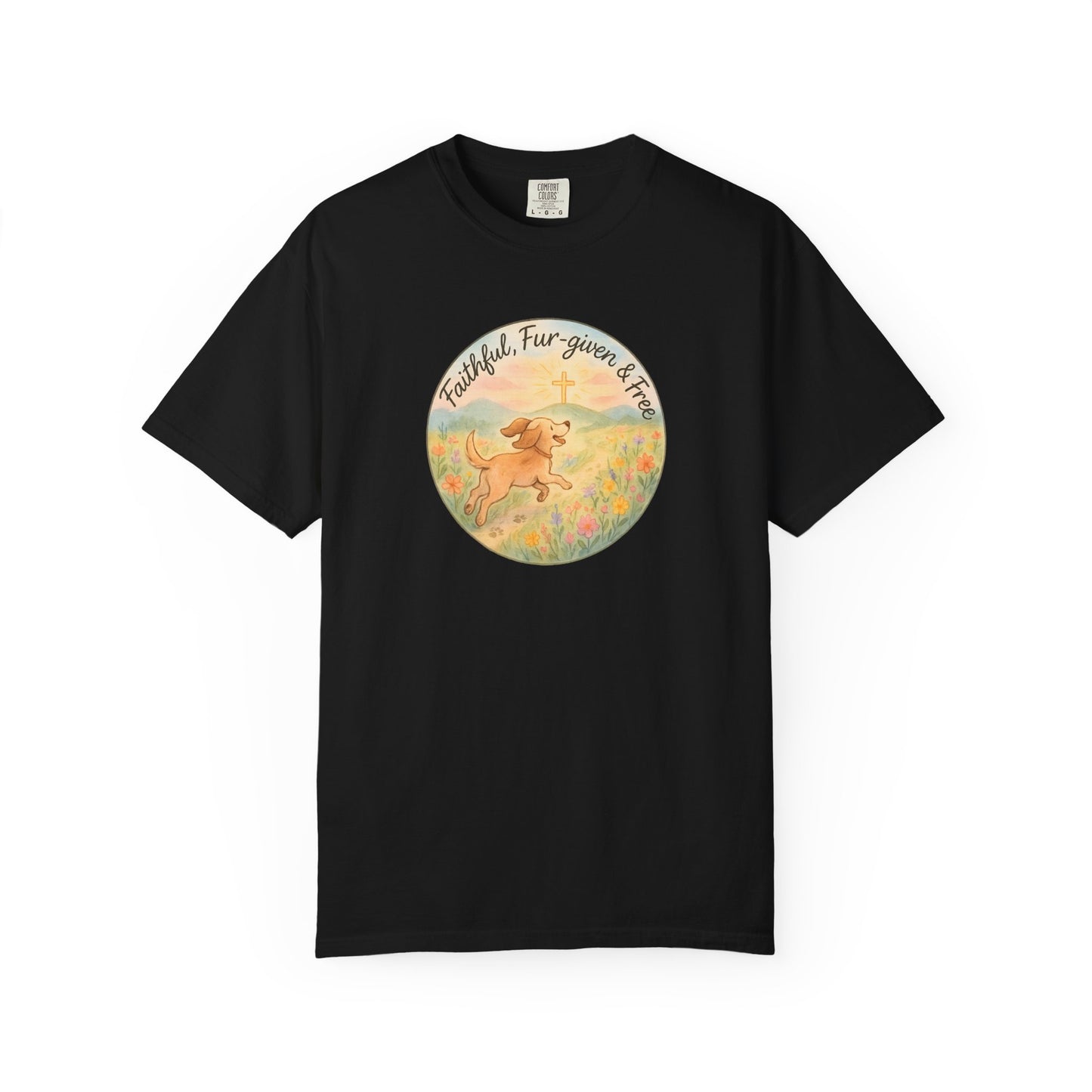 Faithful Dog Lover T-Shirt, Garment-Dyed Tee, Perfect Gift for Dog Owners, Pet Lovers, Animal Rescue Advocates, Casual Wear