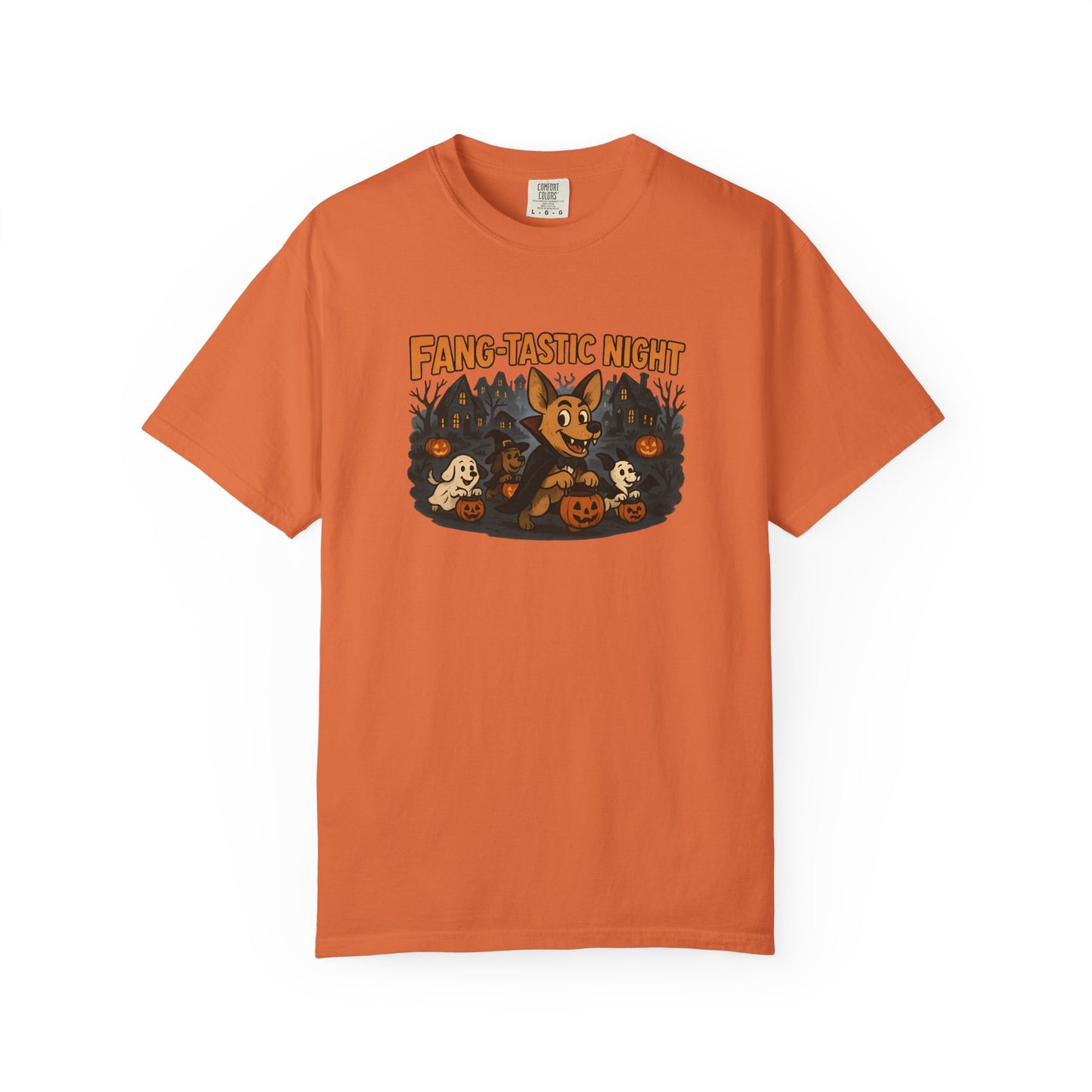 Fang-tastic Halloween T-Shirt, Unisex Fashion Tee, Spooky Vibe Shirt, Holiday Gift, Cozy Casual Wear, Costume Party Outfit