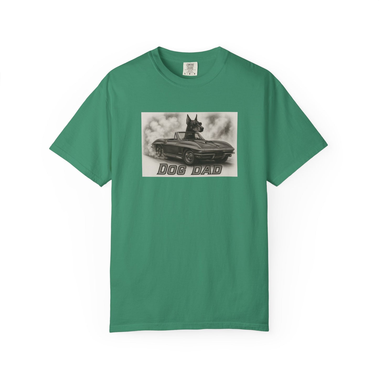 Dog Dad - Doberman - Cool Dogs in Cool Cars T-Shirt Collection | Funny Dog Lover Apparel for Men