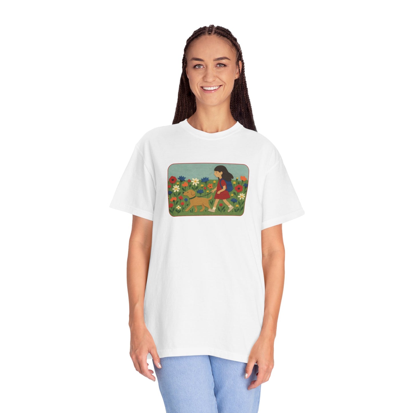 Dog Walking Collage T-shirt