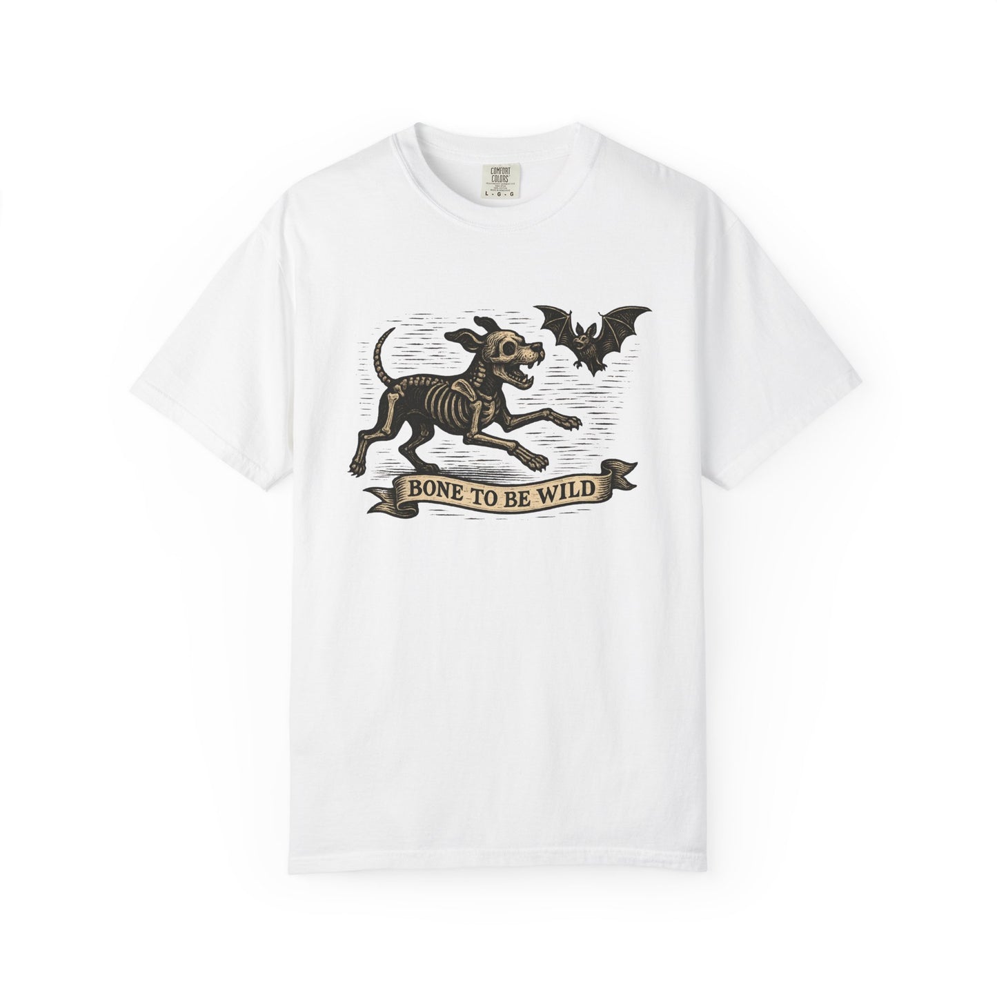 Bone To Be Wild Dog T-Shirt, Unisex Pet Lover Shirt, Halloween Tee, Funny Dog Apparel, Gift for Animal Lovers