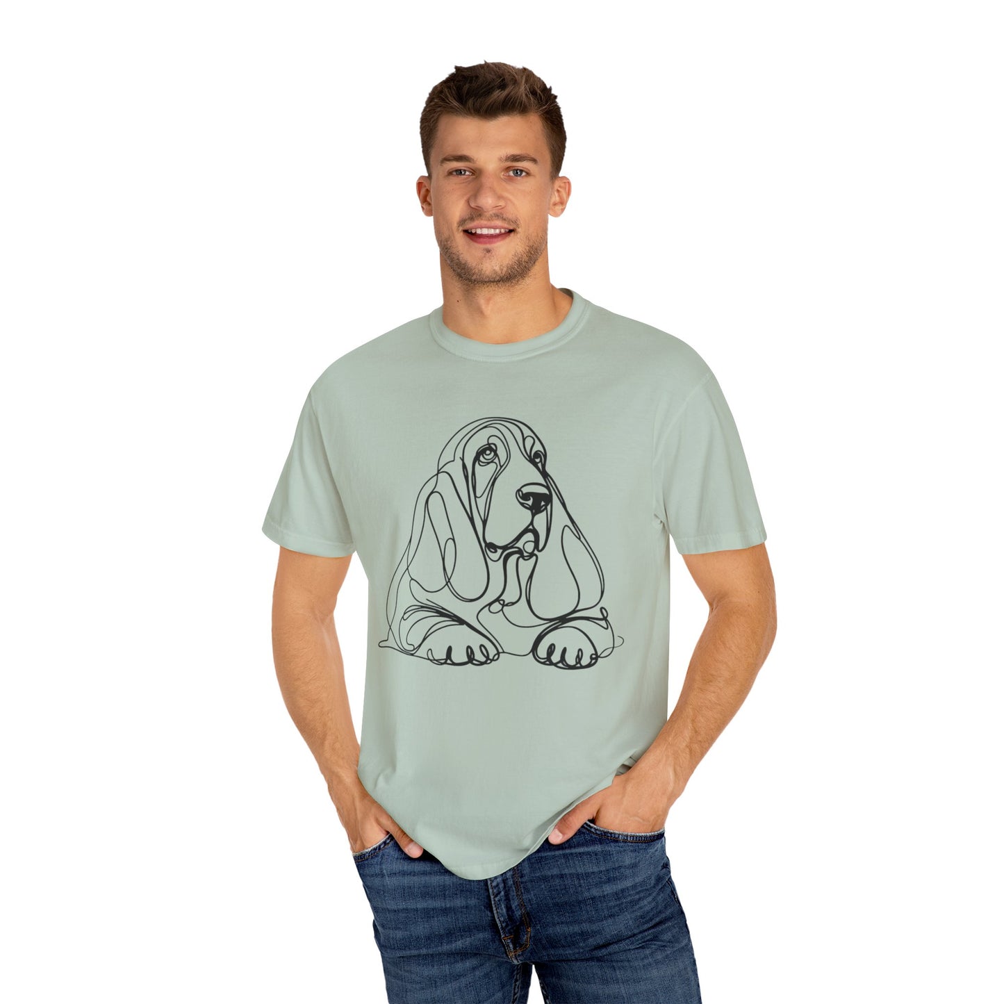 π Low & Loyal β Basset Hound Line Art Tee β Perfect for Dog Lovers