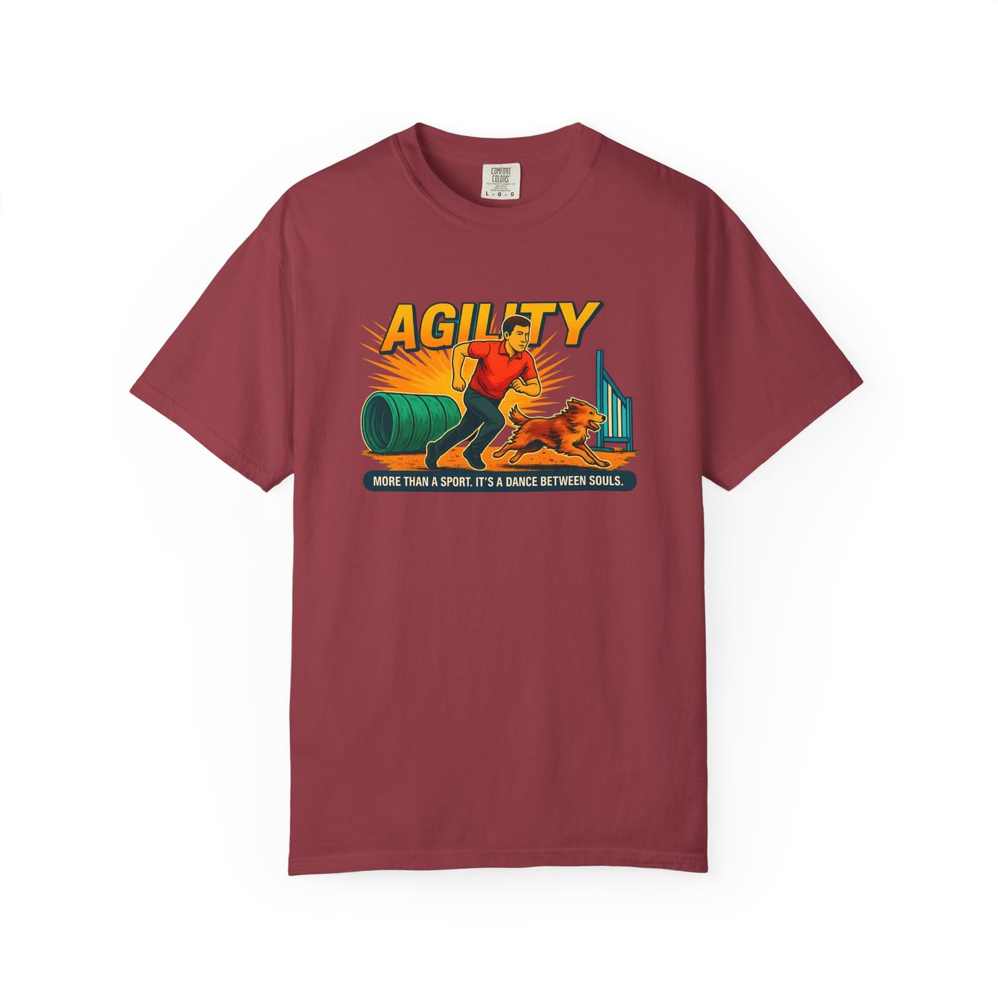 Agility Unisex Garment-Dyed T-Shirt - More Than a Sport, It's a Dance Between Souls