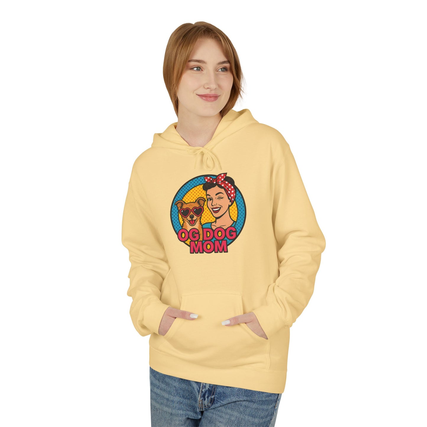 Hoodie for Dog Moms - Unisex Midweight Softstyle Fleece Hoodie