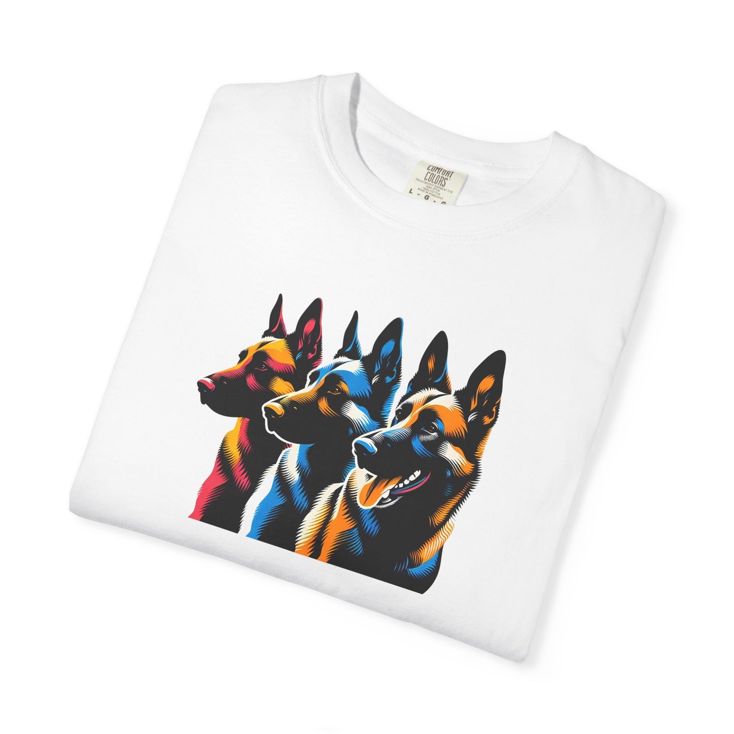 Colorful German Shepherd Unisex T-Shirt - Vibrant Dog Lover Tee