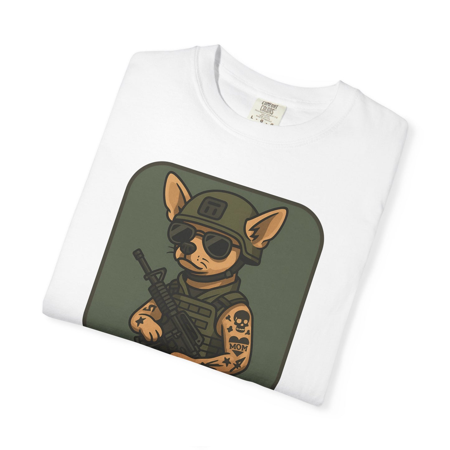Funny Special Forces Chihuahua Unisex Garment-Dyed T-Shirt