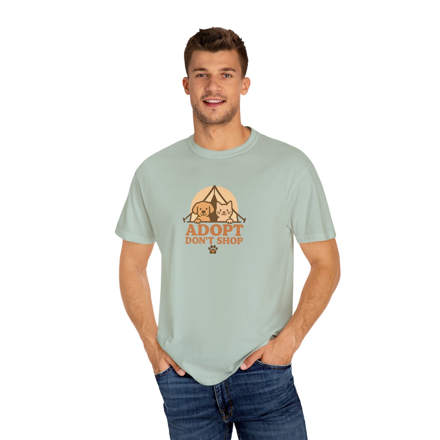 Adopt Don't Shop T-Shirt, Eco-Friendly Tee, Animal Rescue Shirt, Casual Wear, Gift for Pet Lovers, Perfect for Adoption Events