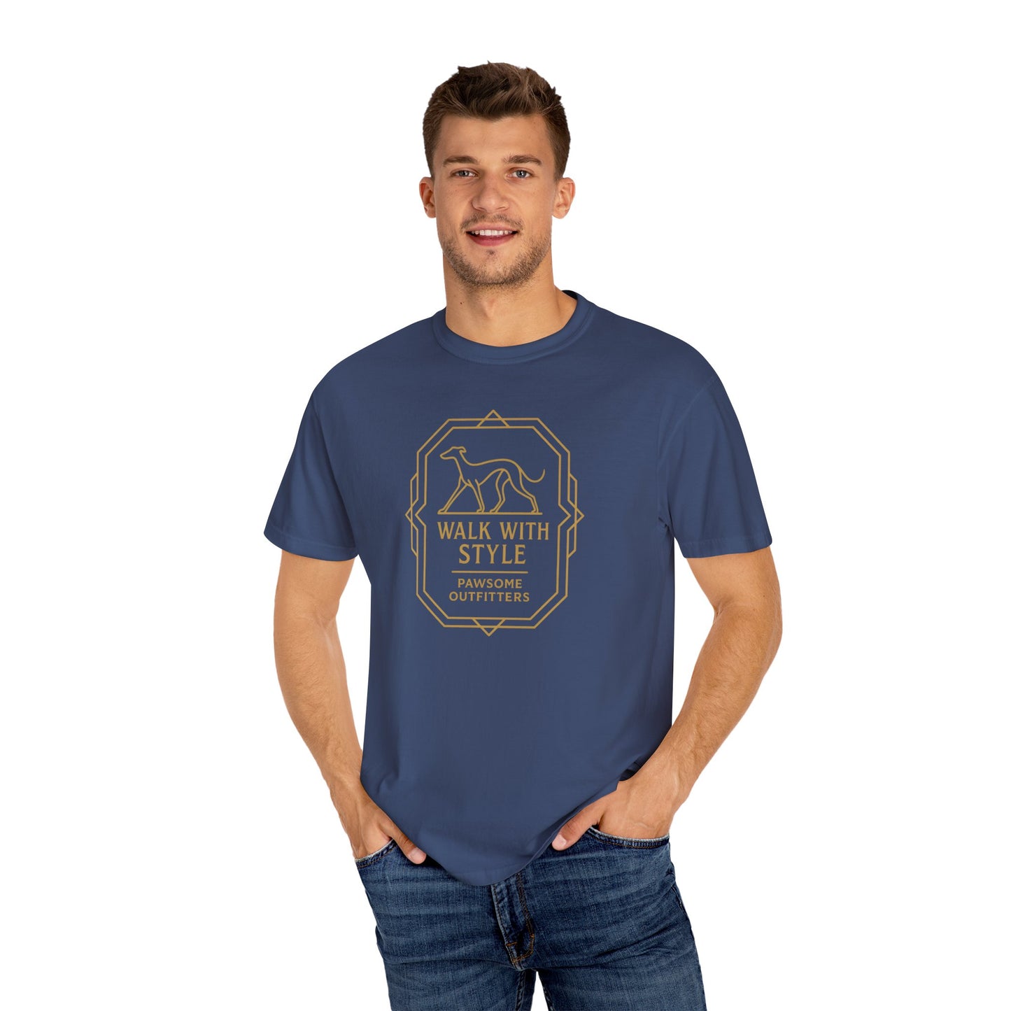 Stylish Dog Lovers T-Shirt, Casual Pet Owner Tee, Walk With Style Graphic Shirt, Gift for Dog Lovers, Comfortable Everyday Wear