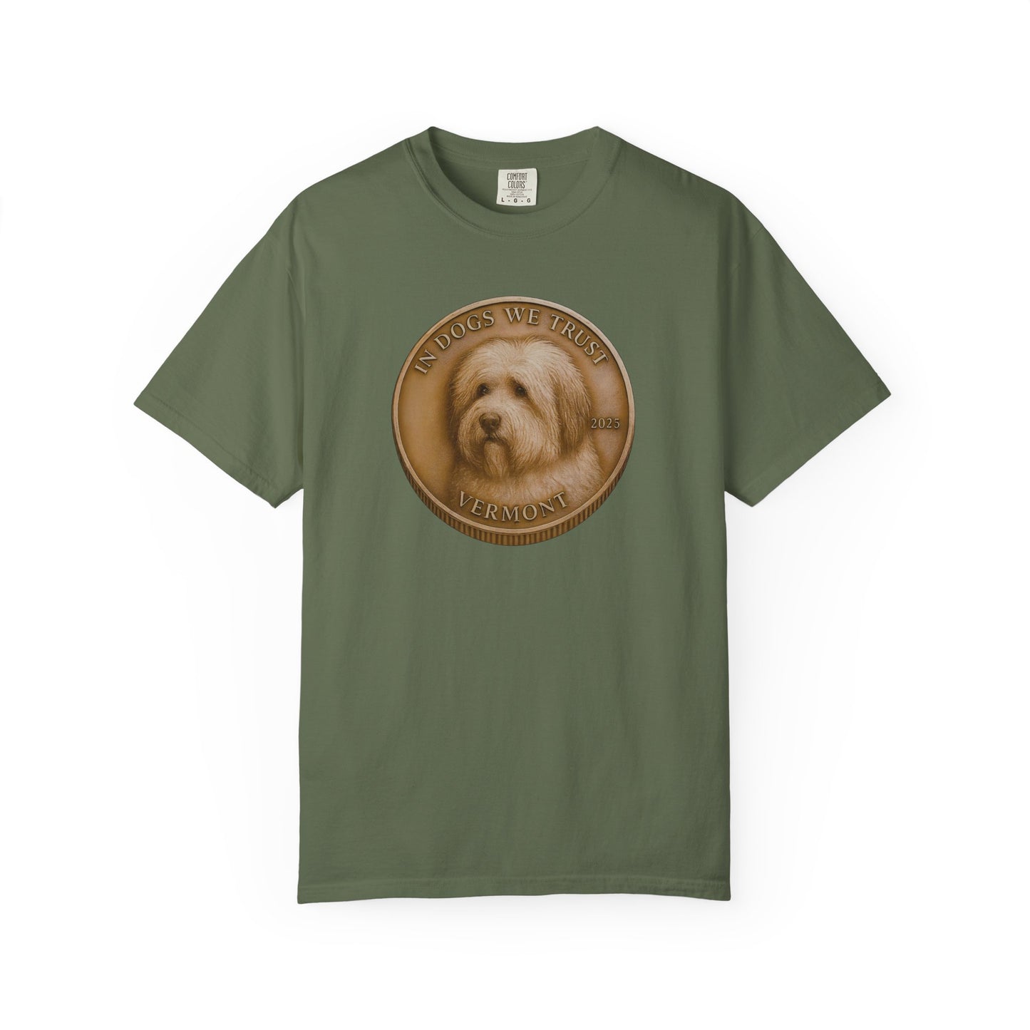 Vermont State Coin T-Shirt Collection - Proud Dog Breed Illustrations